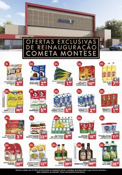Cometa Supermercados ofertas Reinauguração Cometa Montese - Pré-Visualização do folheto da loja Cometa Supermercados, válido de 27/08/2026