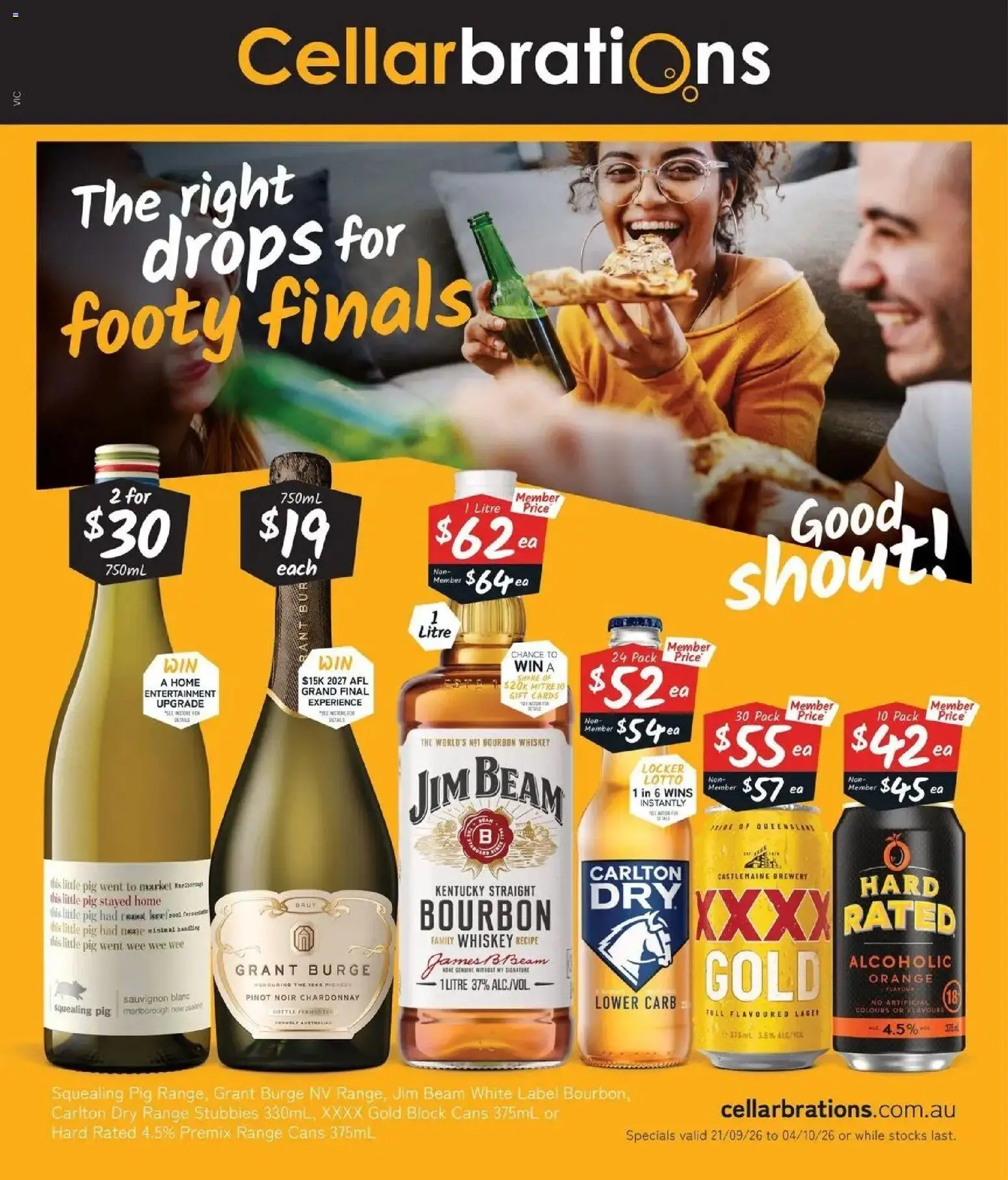 Cellarbrations catalogue - valid from 21/09/2026 | Page: 1 | Products: Jim Beam, Bourbon, Whiskey