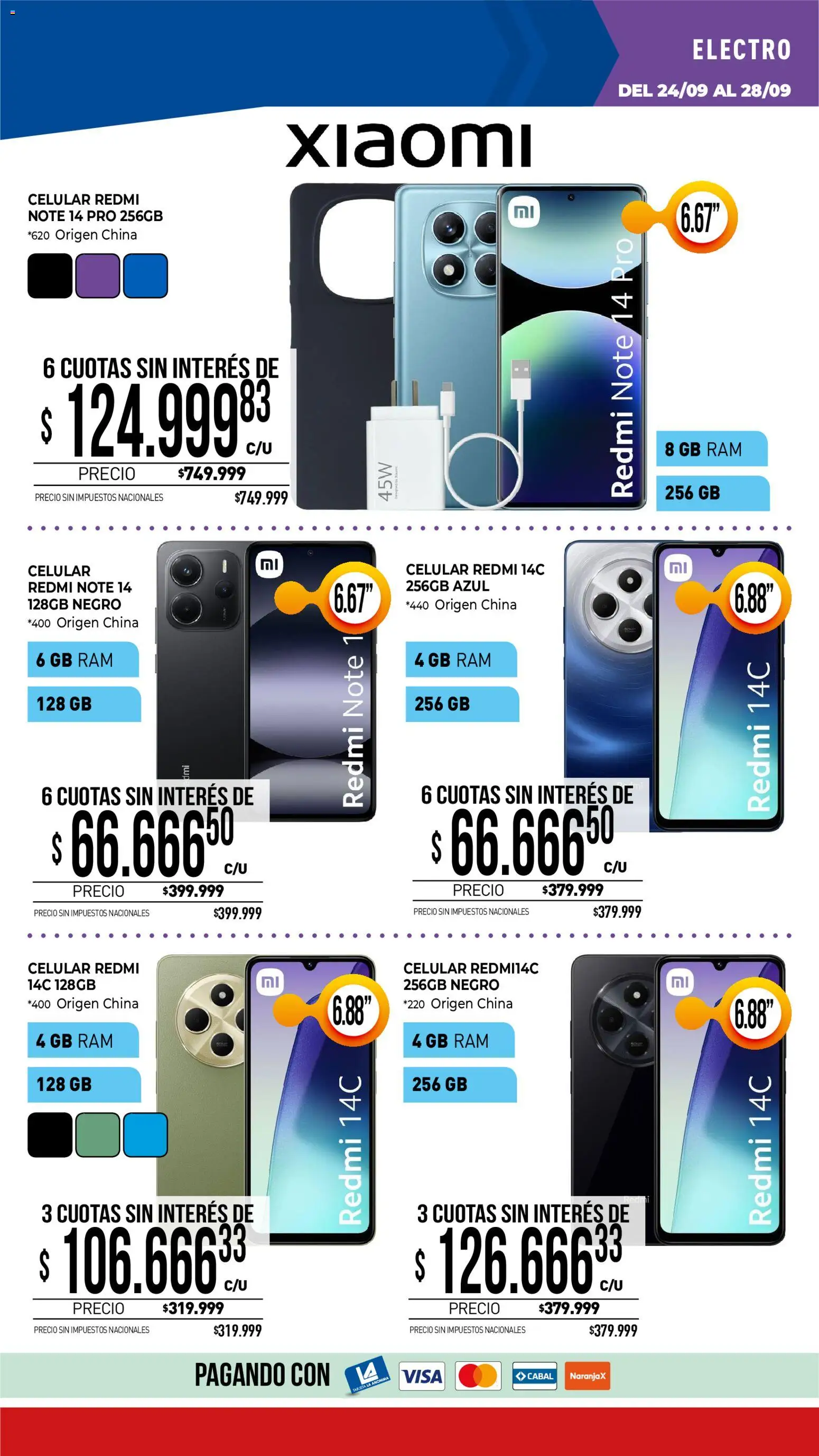 La Anonima catálogo │ válido desde el 24/09/2026 | Página: 34 | Productos: Celular