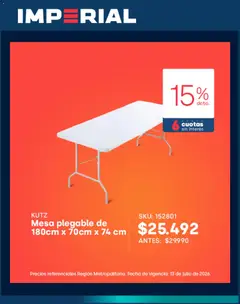 Imperial Ofertas válido desde el 30.06.2026 | Página: 3 | Productos: Mesa