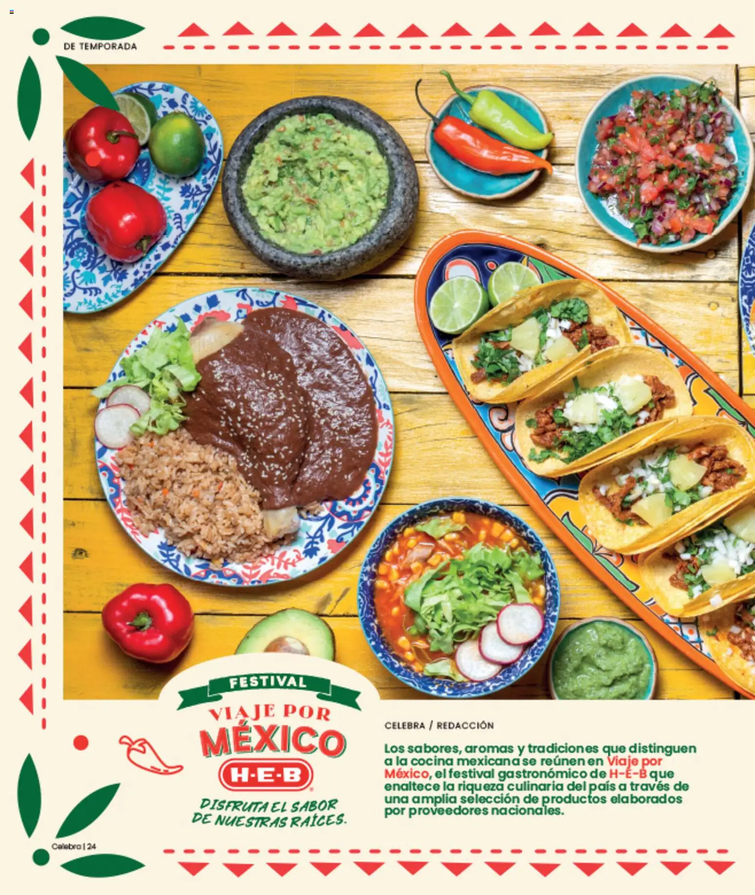 Nuevas ofertas de H-E-B válidas en toda la República Mexicana desde el 01/07/2026. ¡Encuentra las mejores ofertas en H-E-B folleto Celebra! | Página: 24 | Productos: Cocina