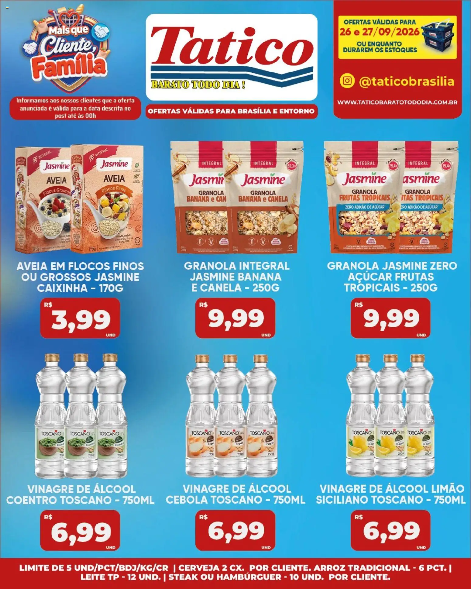 Tatico Folheto - válido de 28/09/2026 | Página: 31 | Produtos: Steak, Álcool, Leite, Açúcar