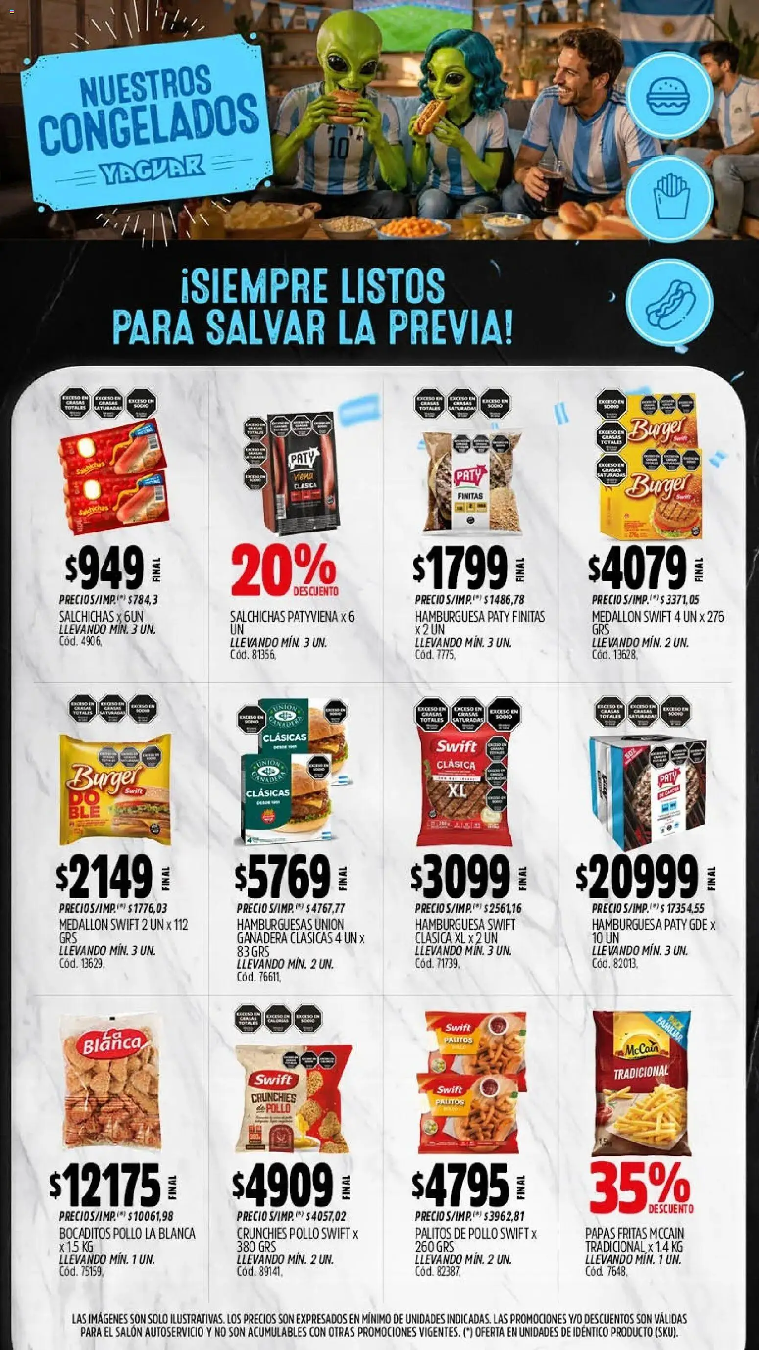 Yaguar - Oferta Semanal Jujuy │ válido desde el 06/07/2026 | Página: 9 | Productos: Pollo, Papas fritas
