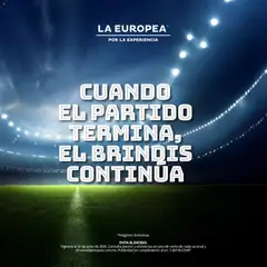 Vista previa de La Europea catálogo Cuando el partido termina el brindis continúa, nuevo folleto de la tienda, válido en México a partir del 05.06.2026
