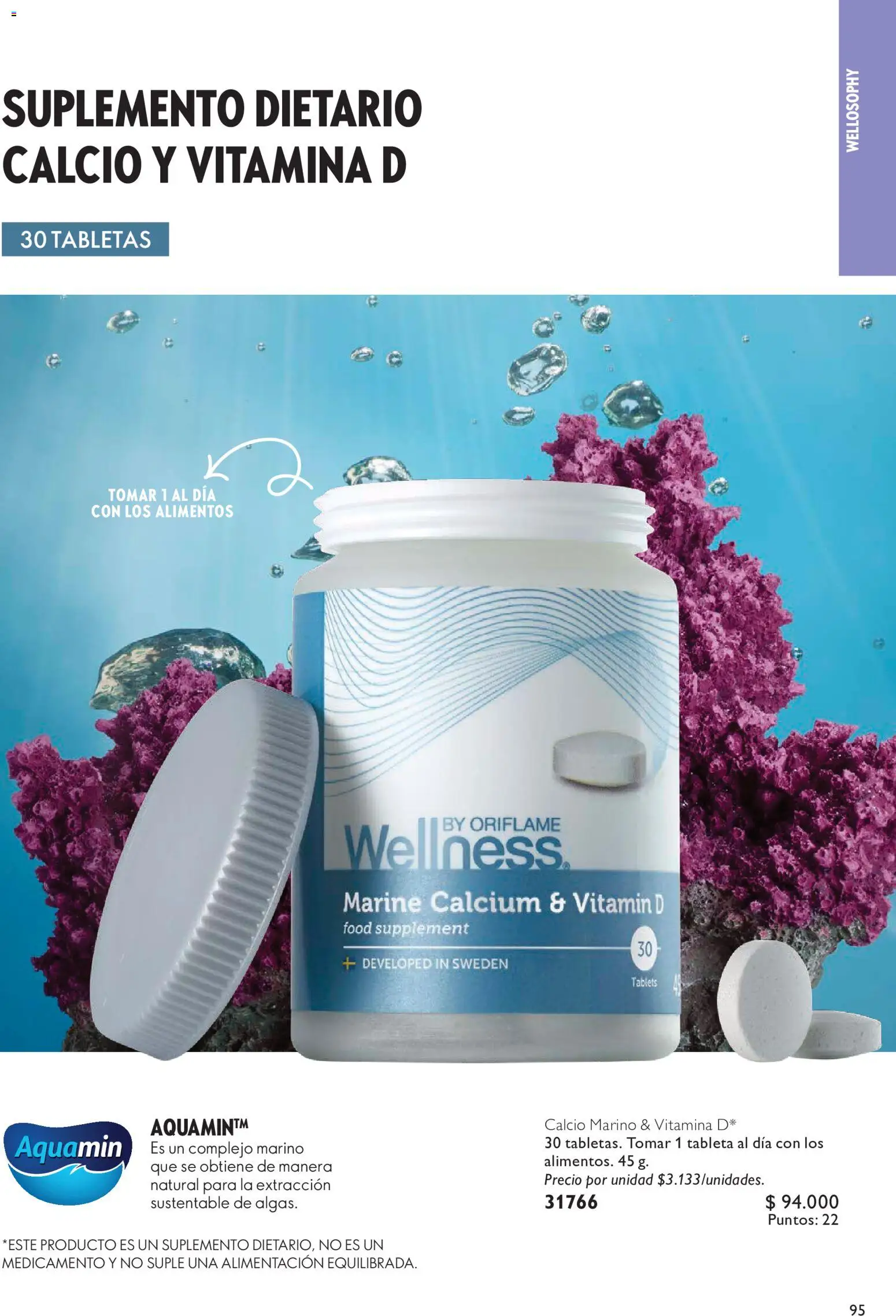 Oriflame revista - valida desde el 20/06/2026 | Página: 95 | Productos: Tableta, Suplemento dietario, Tablet
