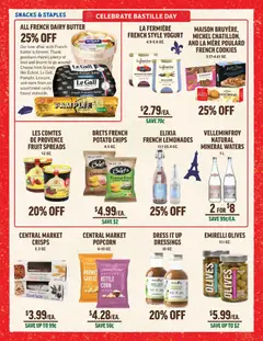 Preview of Central Market weekly ads valid from 07/08/2026 | Page: 4 | Products: Cider, Corn, Yogurt, Chips