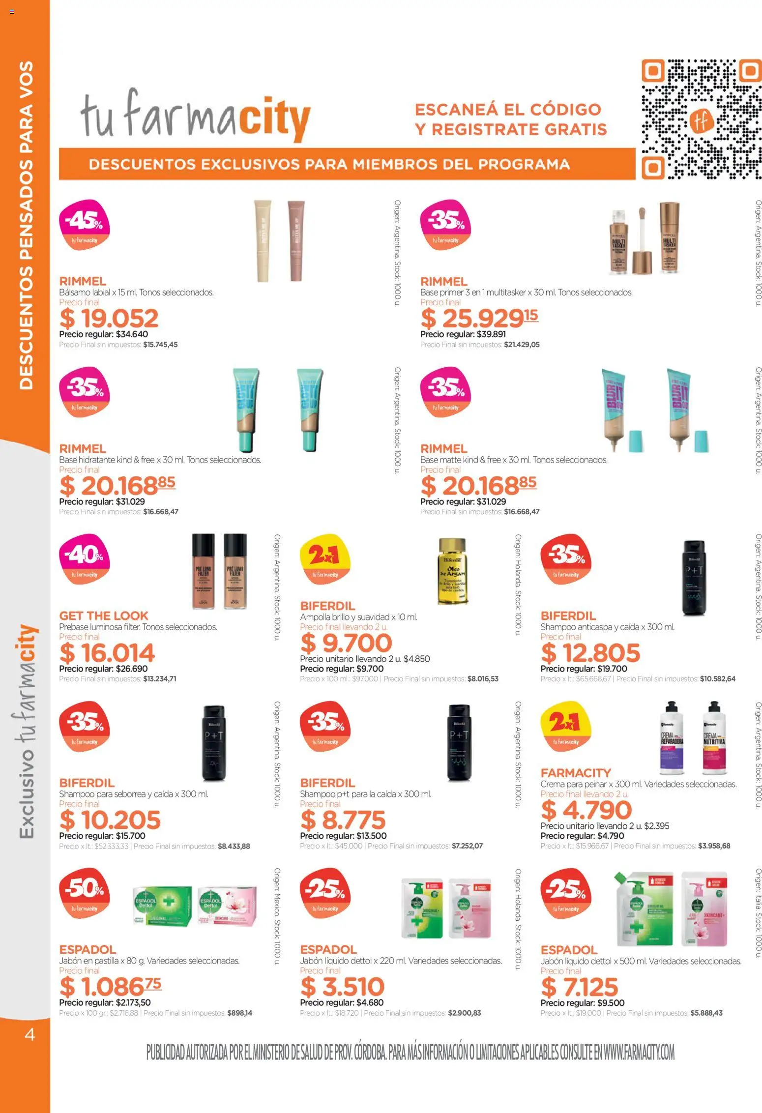Farmacity catálogo │ válido desde el 02.06.2026 | Página: 4 | Productos: Shampoo, Bálsamo, Ampolla, Crema