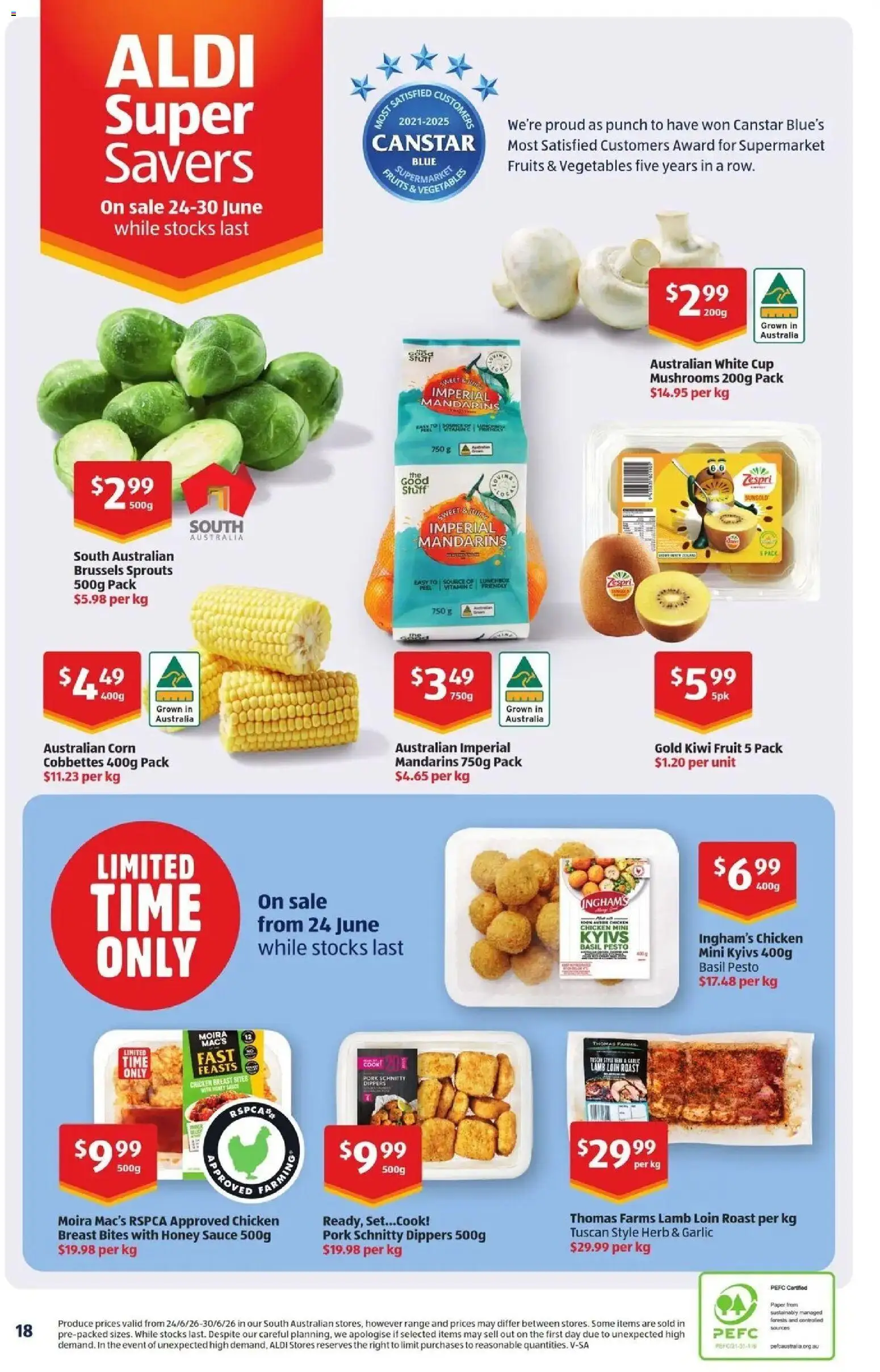 Aldi catalogue - valid from 01/07/2026 | Page: 18 | Products: Pork, Lamb, Vegetables, Garlic