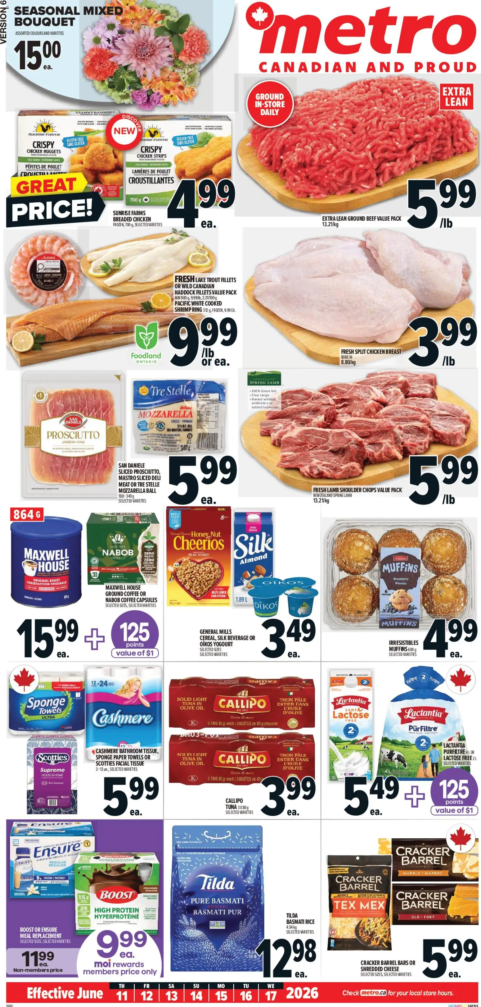Metro flyer valid from 11.06.2026 | Page: 2 | Products: Beef, Sponge, Chocolate, Chicken