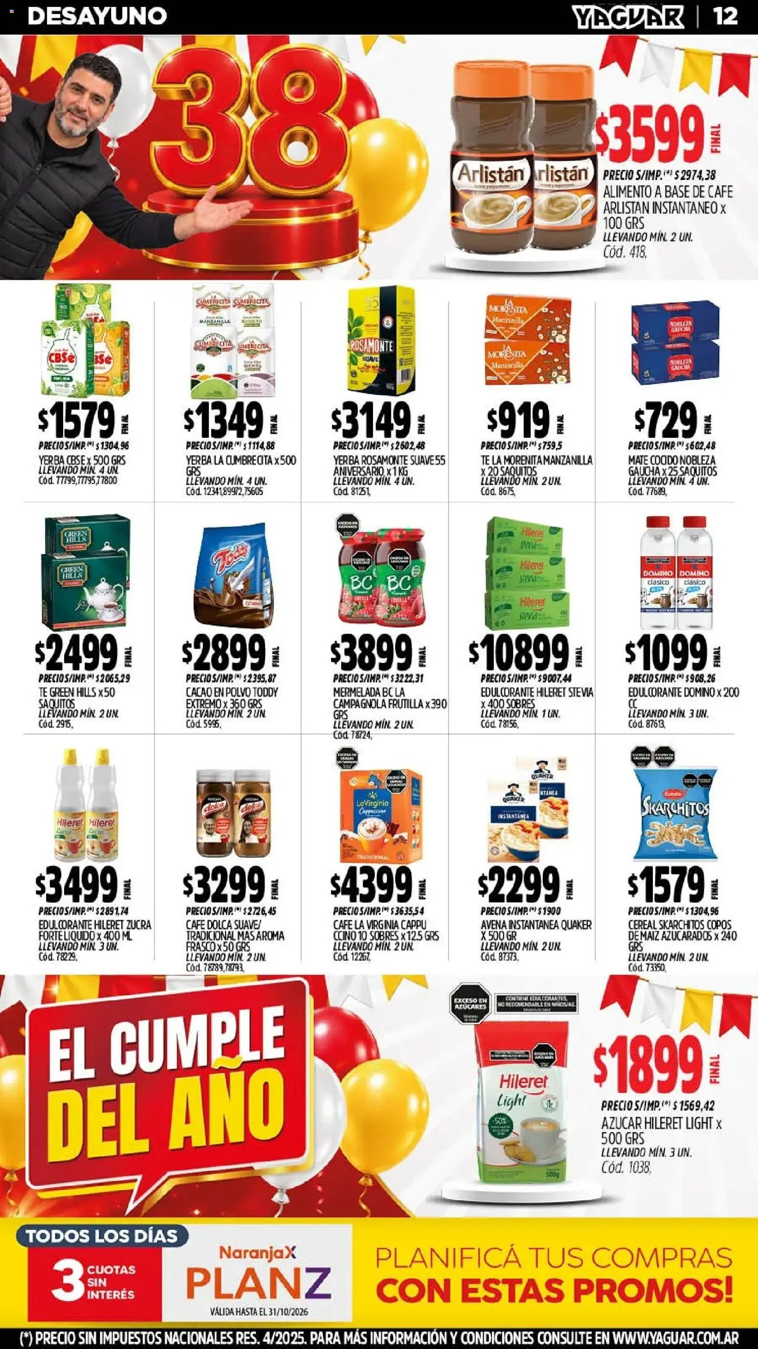 Yaguar - Oferta semanal Mar del Plata │ válido desde el 05/10/2026 | Página: 9