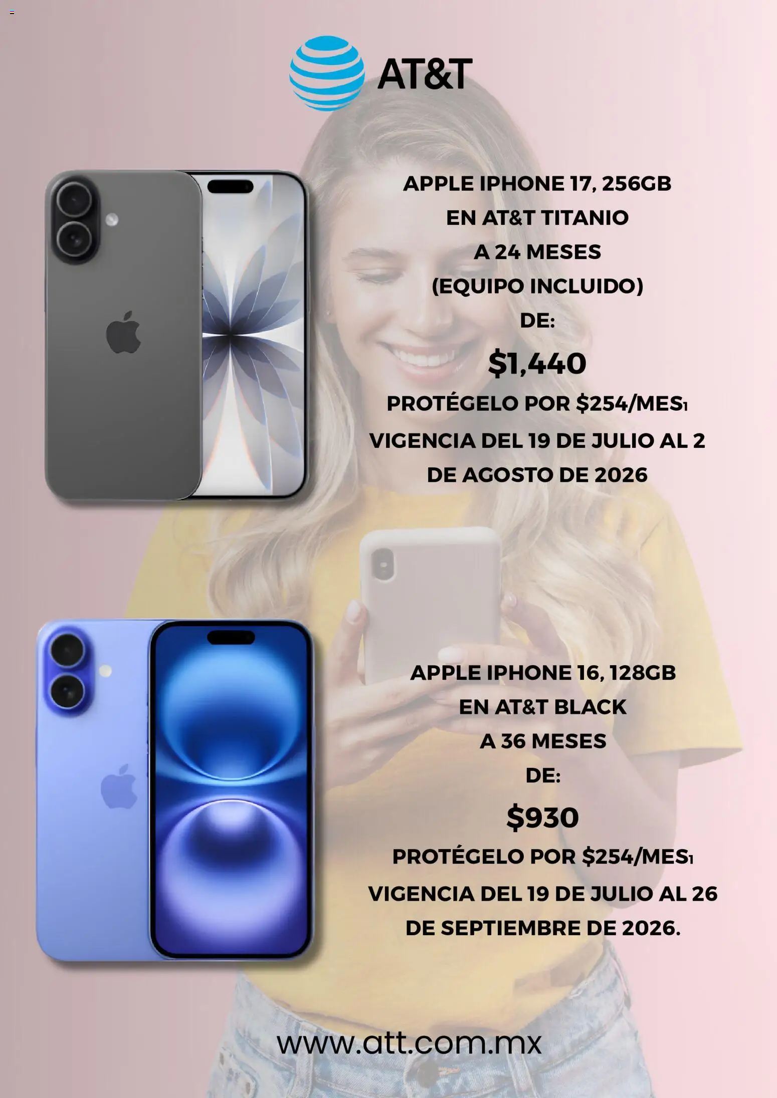 Nuevas ofertas de AT&T válidas en toda la República Mexicana desde el 19/07/2026. ¡Encuentra las mejores ofertas en AT&T catálogo! | Página: 2