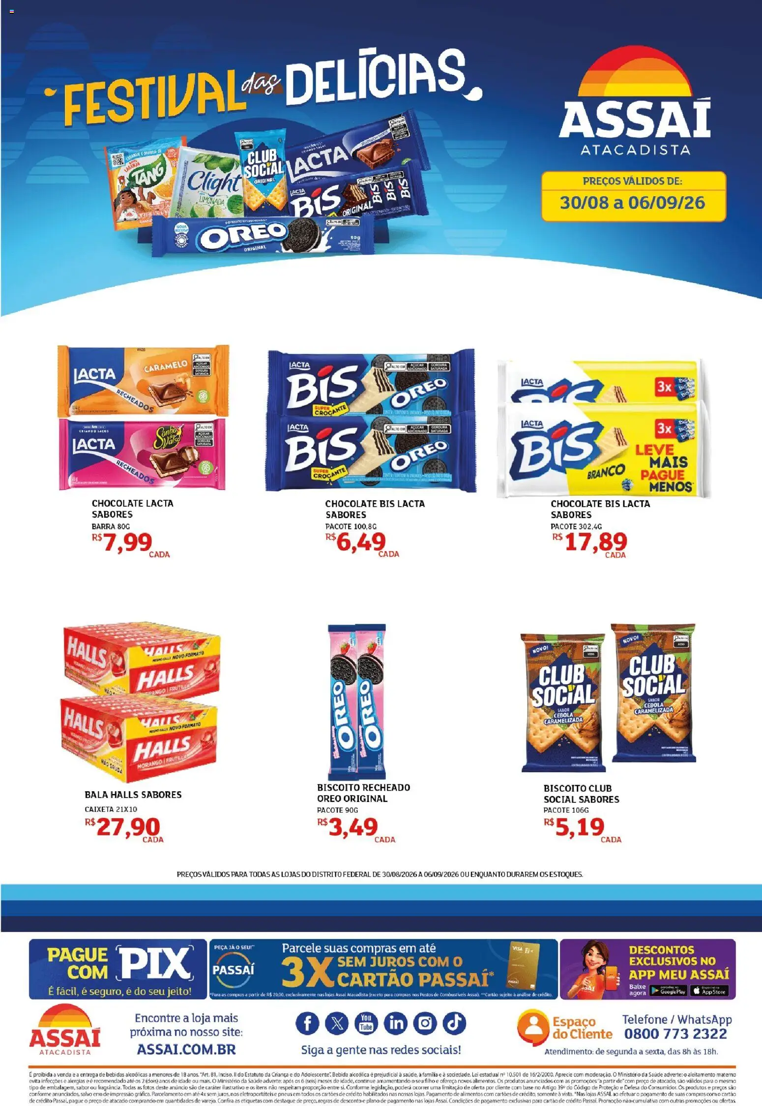 Assaí Atacadista Folheto - válido de 30/08/2026 | Página: 1 | Produtos: Salsa, Bebidas, Base, Alimentos