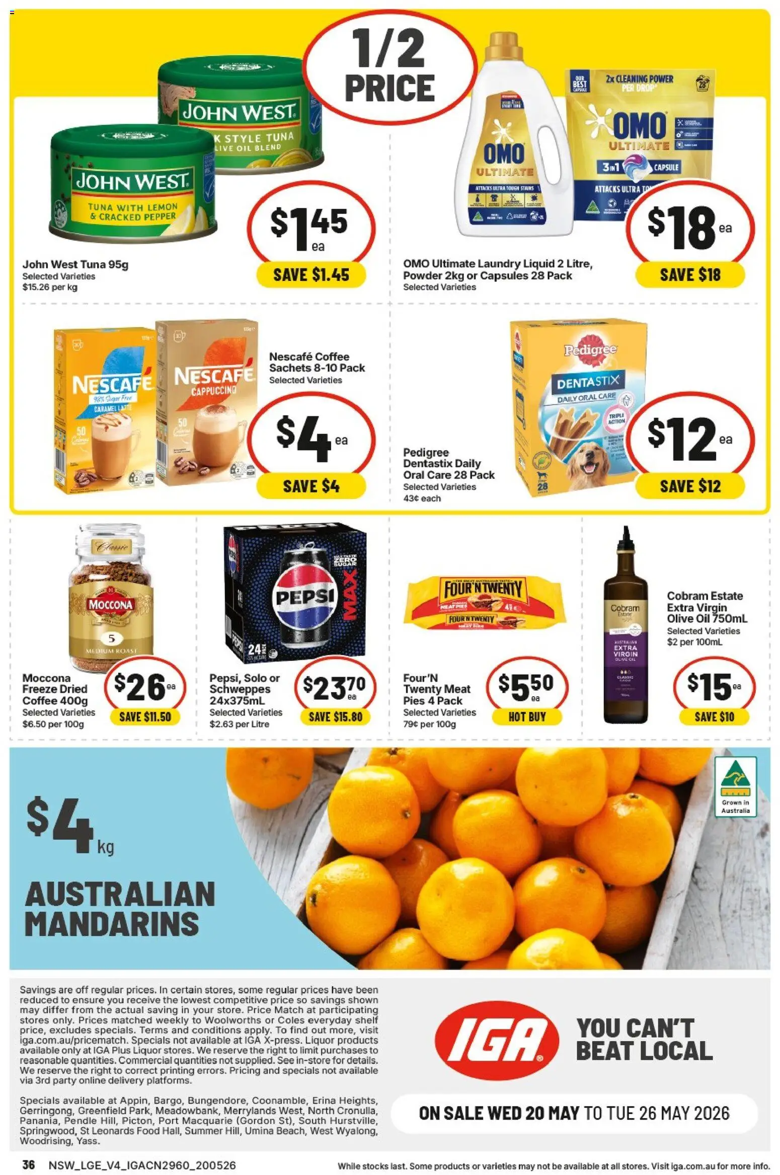 IGA catalogue - valid from 20.05.2026 | Page: 4 | Products: Shelf, Powder, Pepper, Lemon