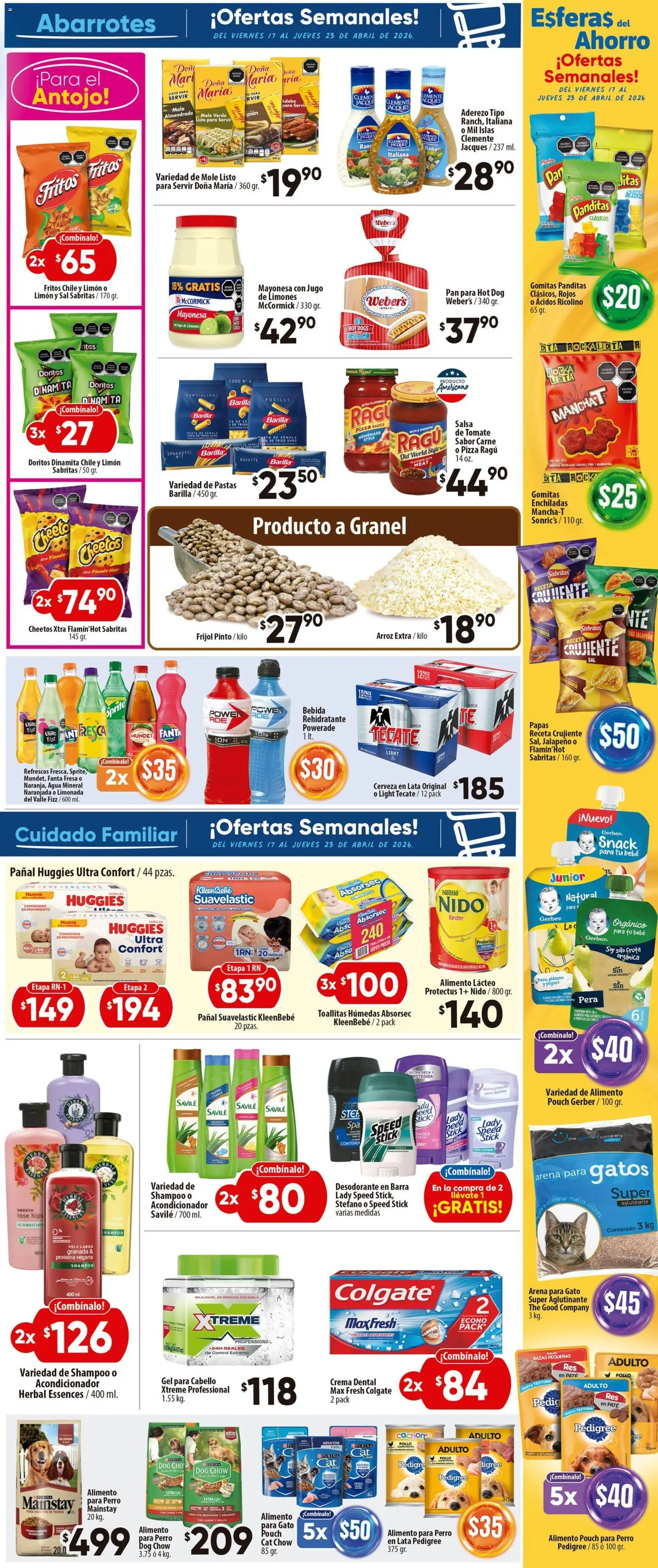 Nuevas ofertas de Calimax válidas en toda la República Mexicana desde el 17.04.2026. ¡Encuentra las mejores ofertas en Calimax folleto! | Página: 5 | Productos: Sal, Agua, Pizza, Paté