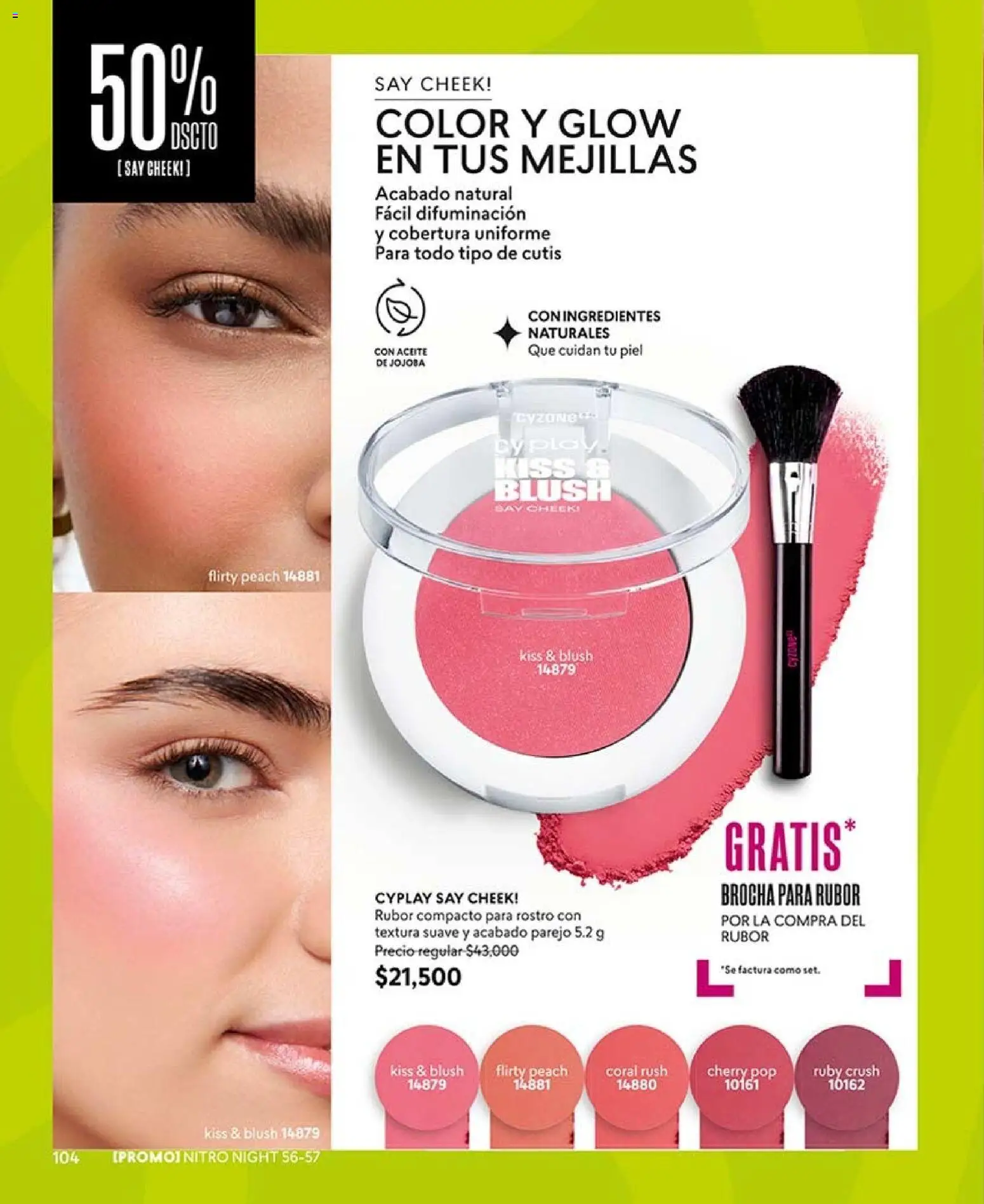 CyZone revista - valida desde el 07/09/2026 | Página: 116 | Productos: Rubor, Brocha, Aceite