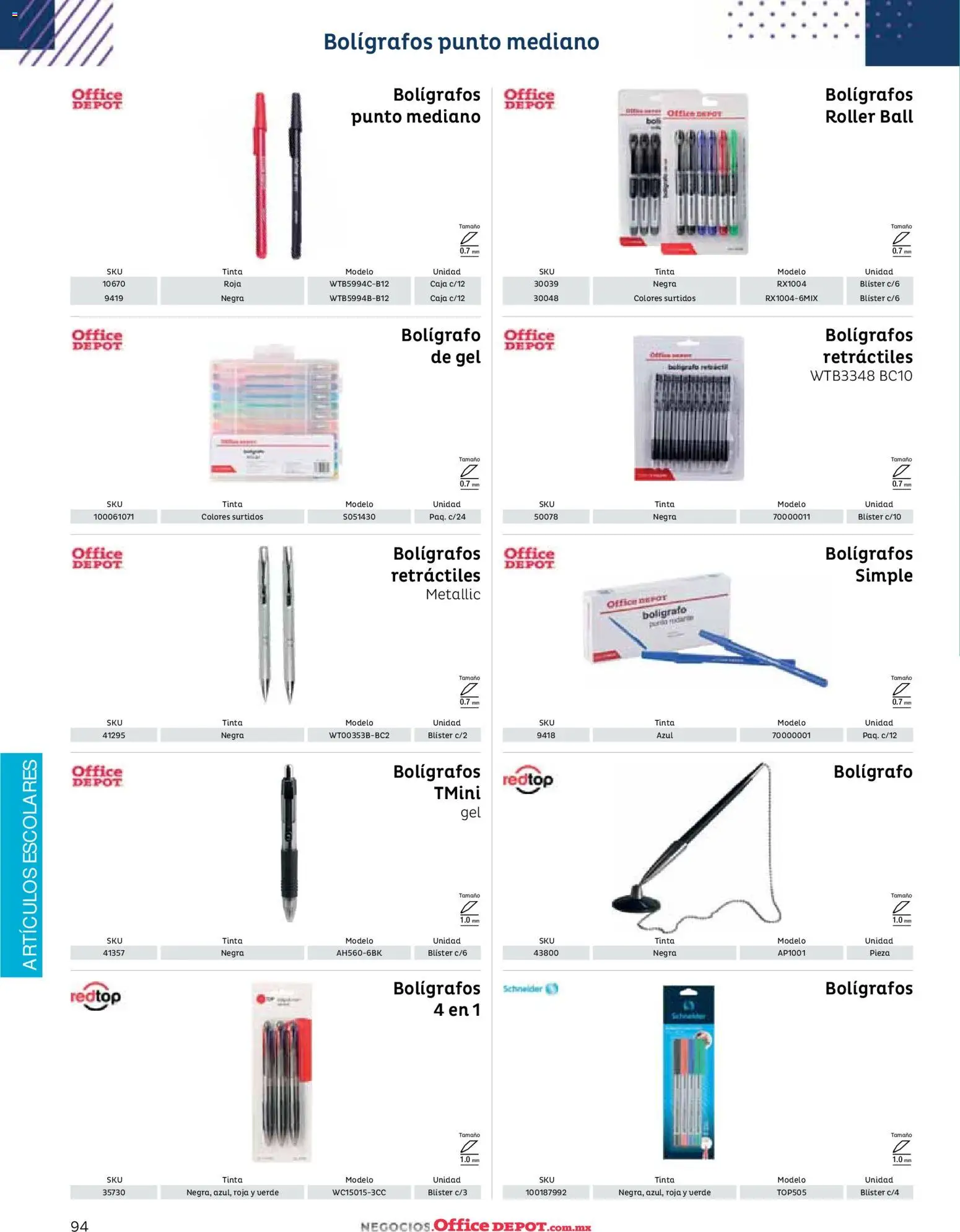 Nuevas ofertas de Office Depot válidas en toda la República Mexicana desde el 12/01/2026. ¡Encuentra las mejores ofertas en Office Depot catálogo 2026! | Página: 96 | Productos: Caja