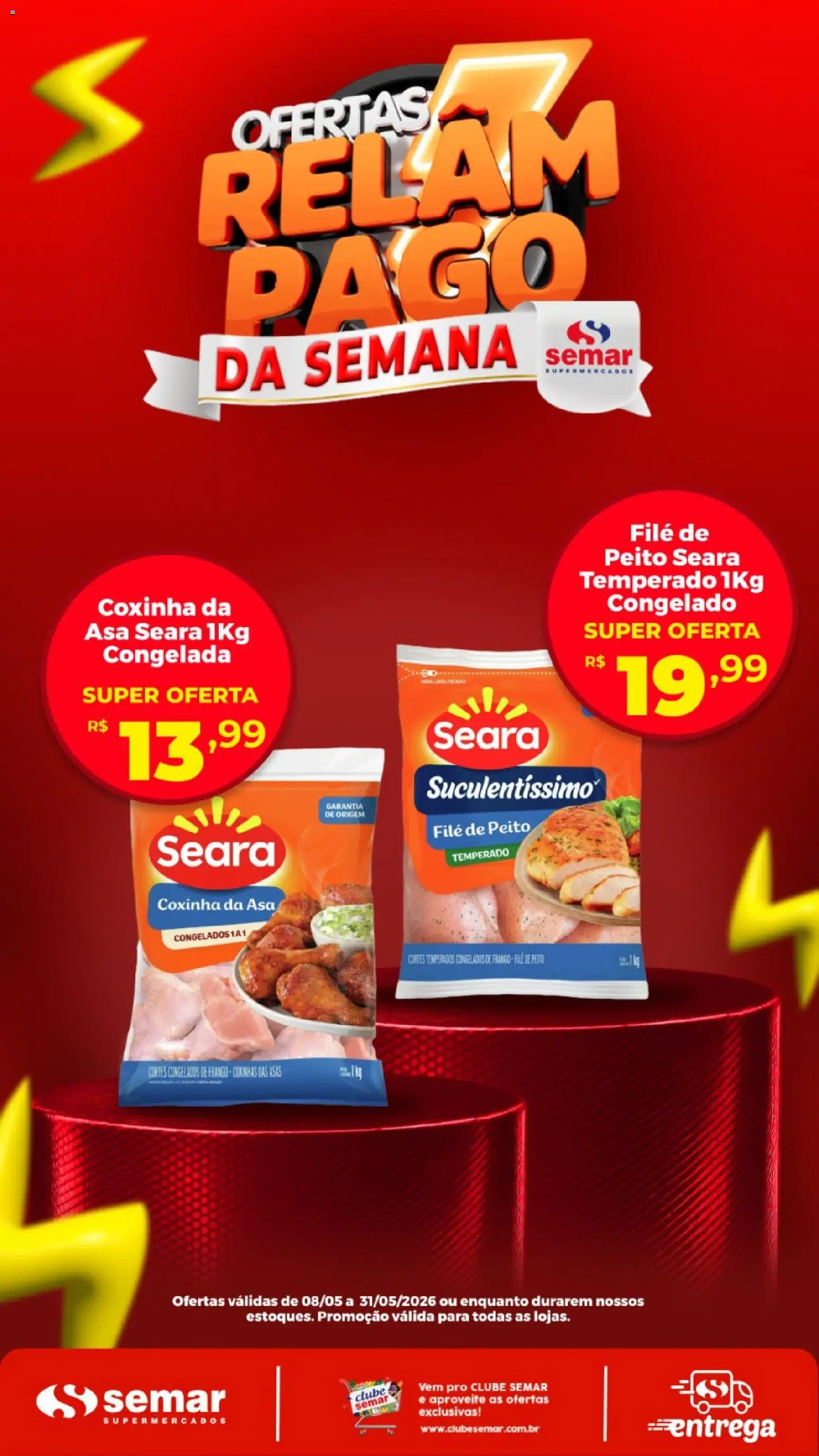 Semar Supermercado Folheto - válido de 08.05.2026 | Página: 1 | Produtos: Frango