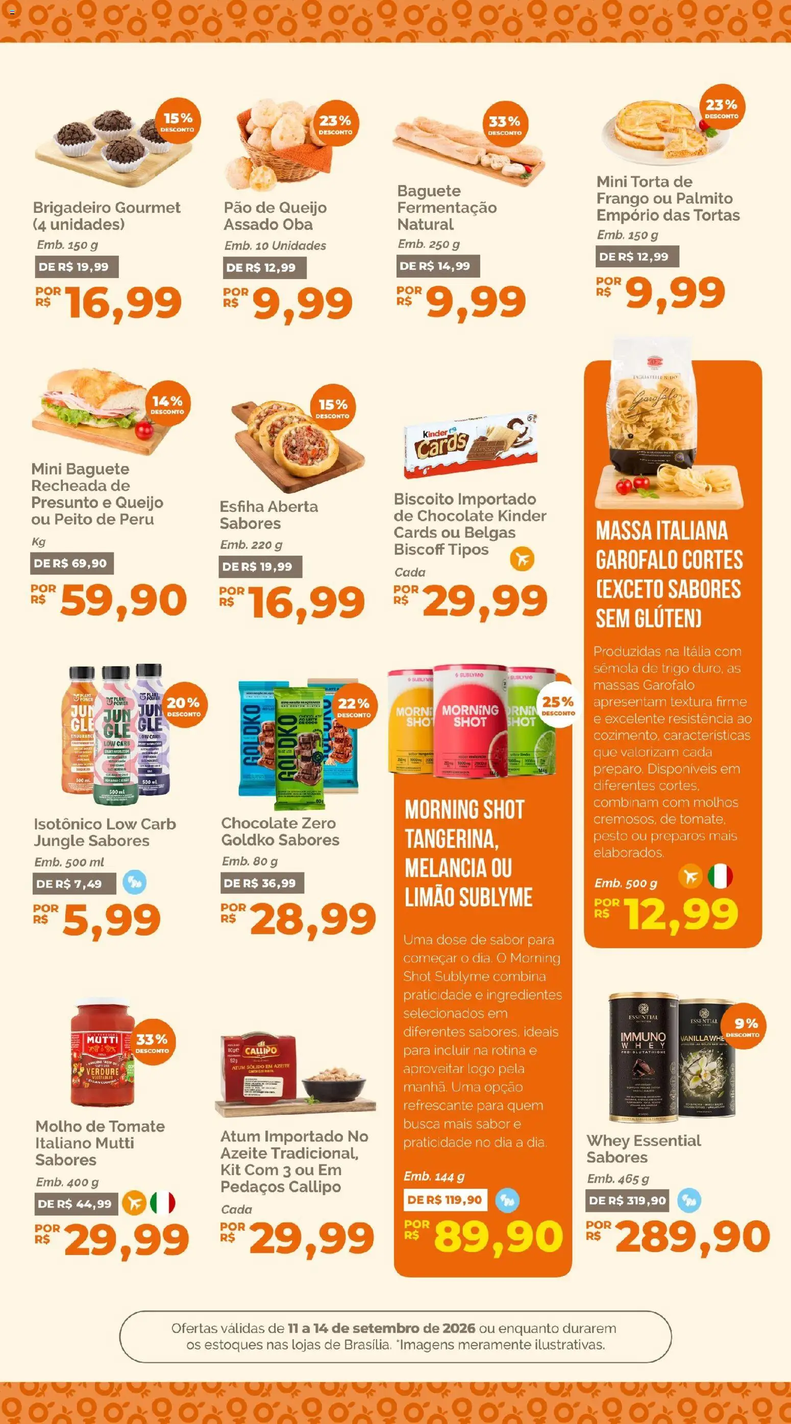 Oba Hortifruti Folheto - válido de 11/09/2026 | Página: 8 | Produtos: Baguete, Peru, Molhos, Atum
