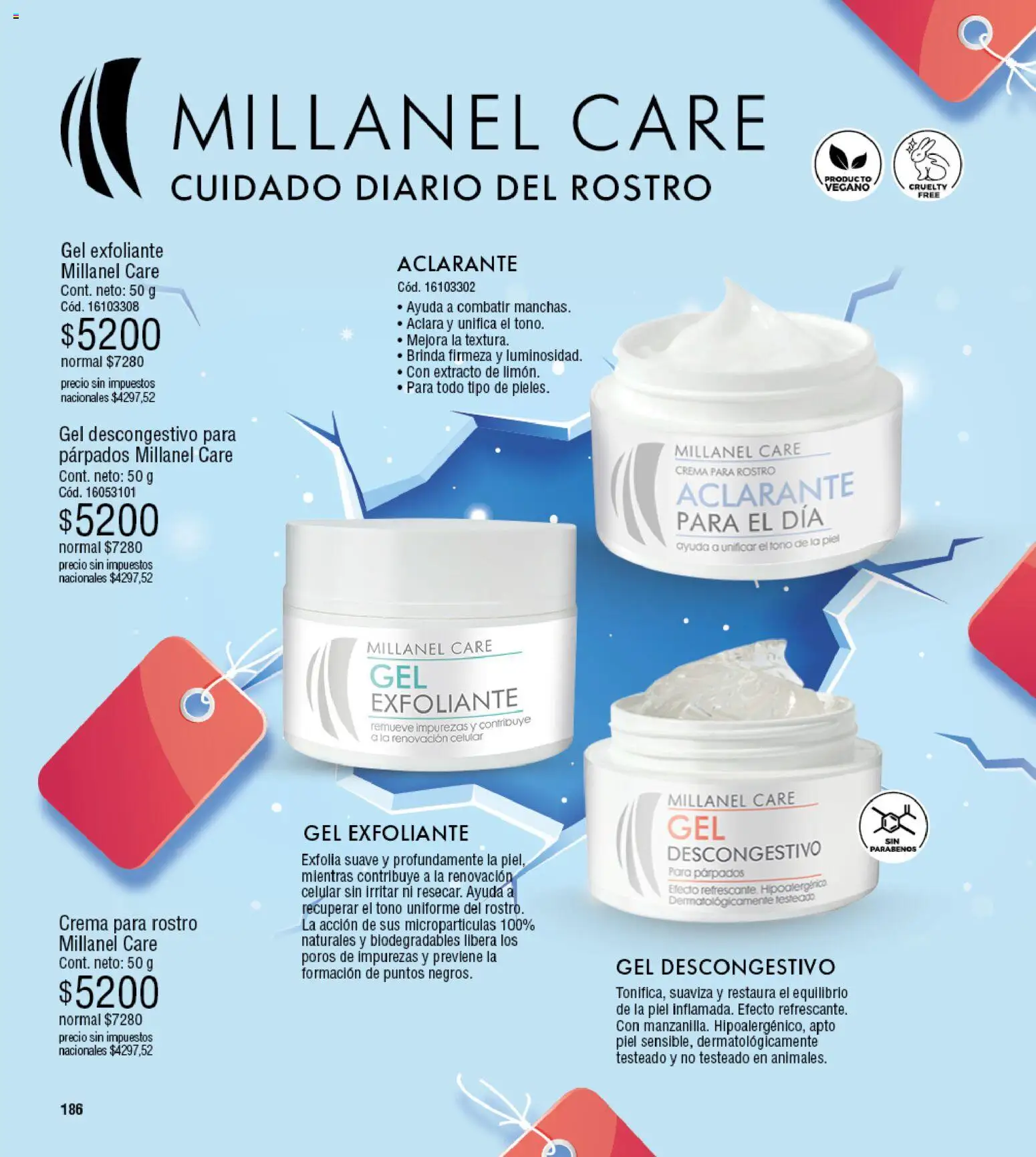 Millanel - Catálogo │ válido desde el 20/07/2026 | Página: 210 | Productos: Celular, Exfoliante, Crema