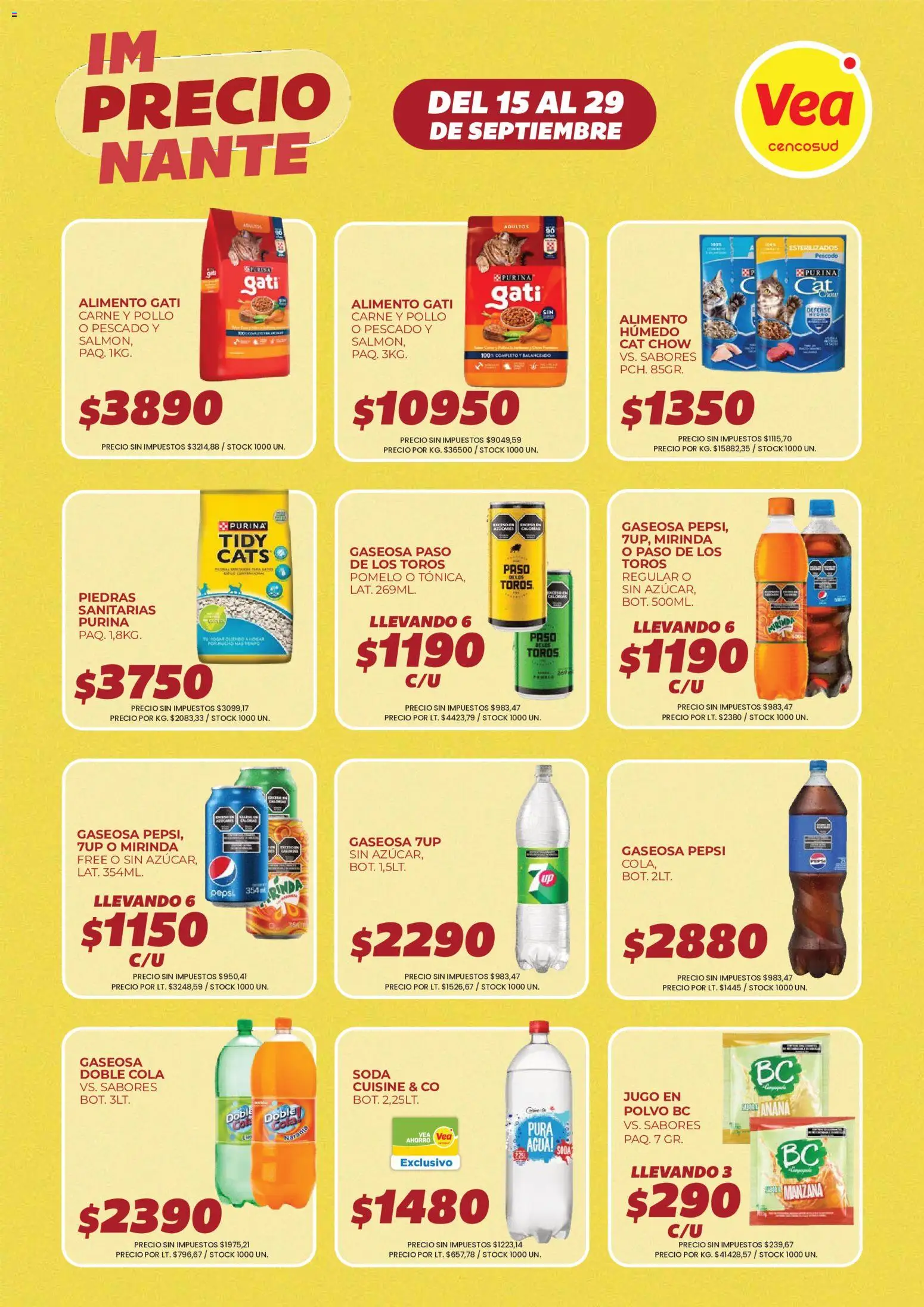 Vea - Folleto imPRECIOnante | Córdoba │ válido desde el 15/09/2026 | Página: 7 | Productos: Pescado, Soda, Pomelo, Jugo