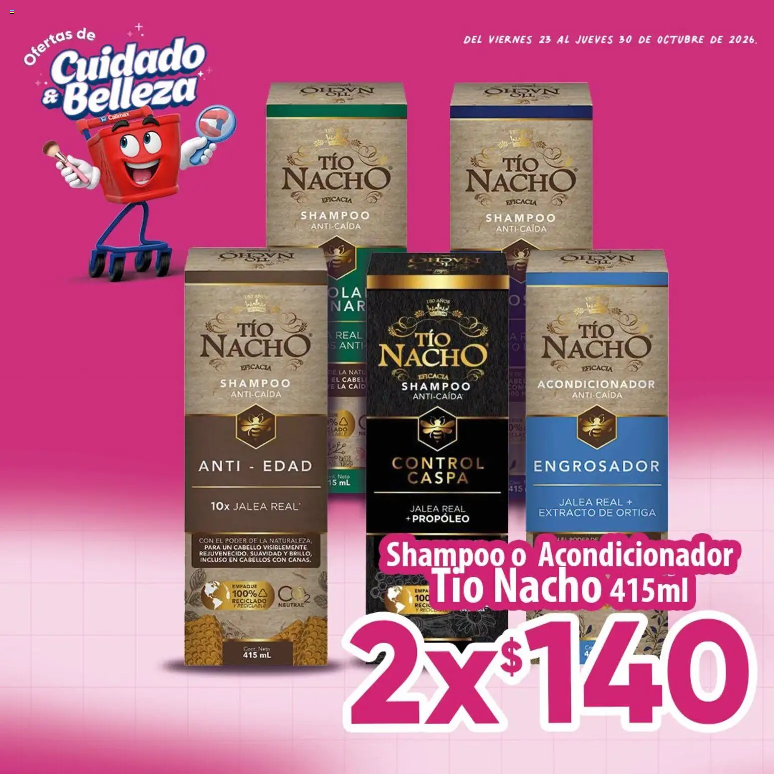 Nuevas ofertas de Calimax válidas en toda la República Mexicana desde el 23/10/2026. ¡Encuentra las mejores ofertas en Calimax folleto Cuidado & Belleza! | Página: 1