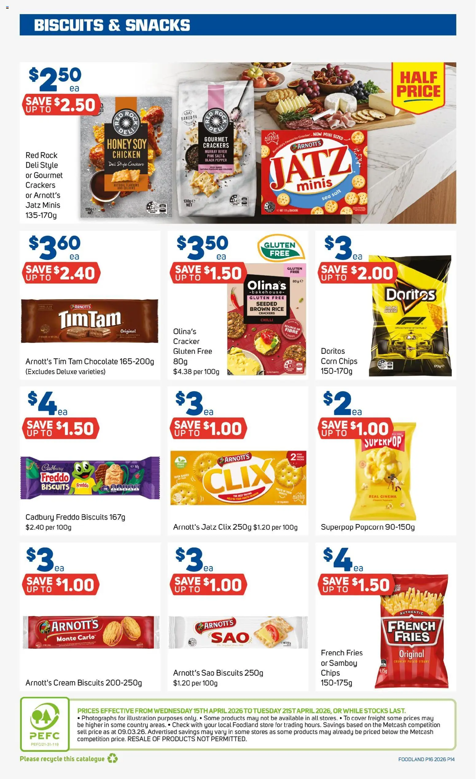 Foodland catalogue - valid from 15.04.2026 | Page: 14 | Products: Rice, Seeds, Salt, Straws