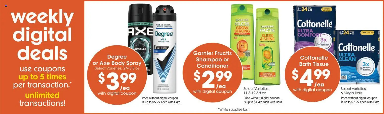 Fred Meyer Weekly Ad - valid from 09/23/2026 | Page: 4 | Products: Axe, Bath, Shampoo, Conditioner