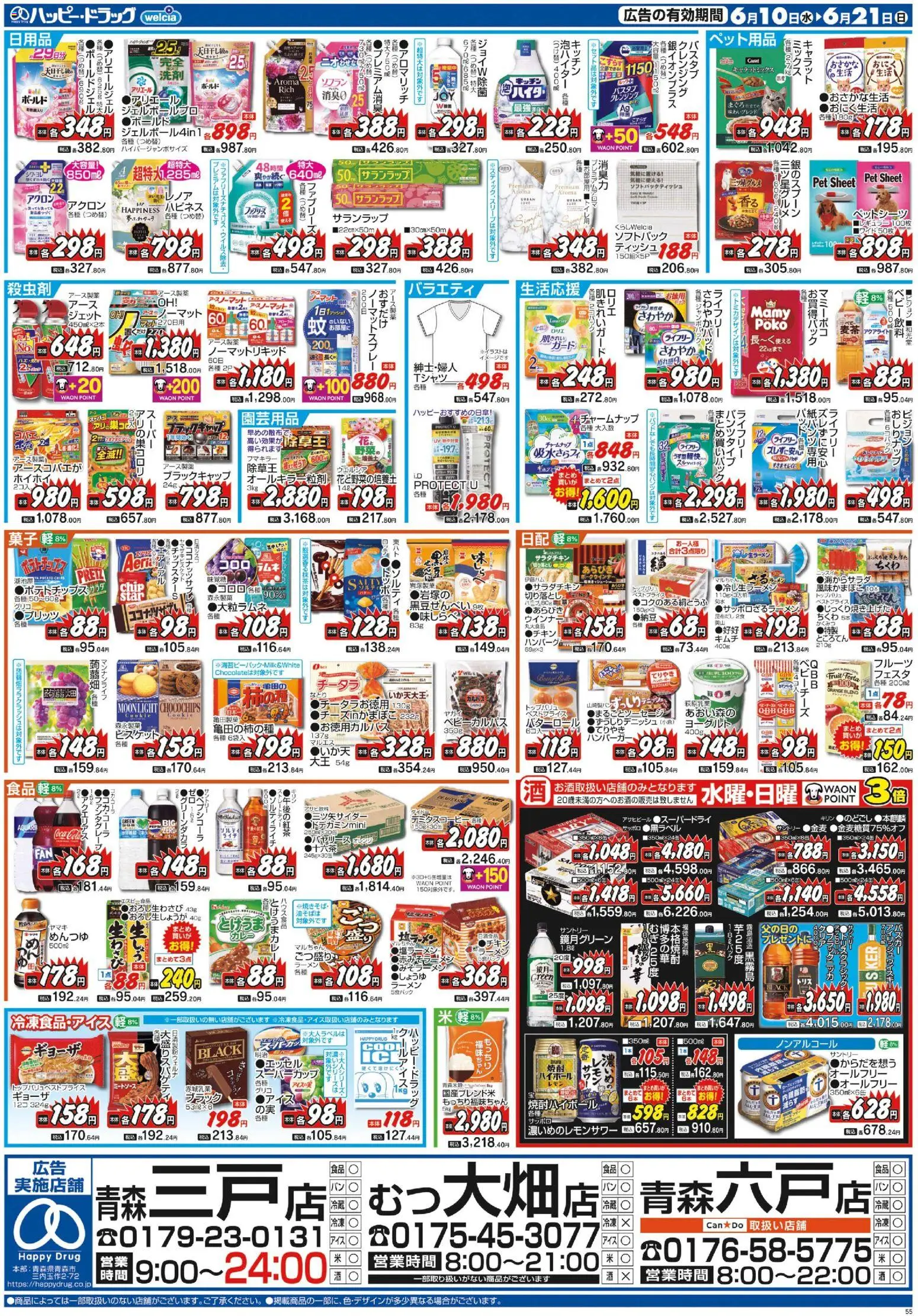 {H1} | ページ: 2 | 製品: ヨーグルト, パン, ポテトチップス, ウインナー