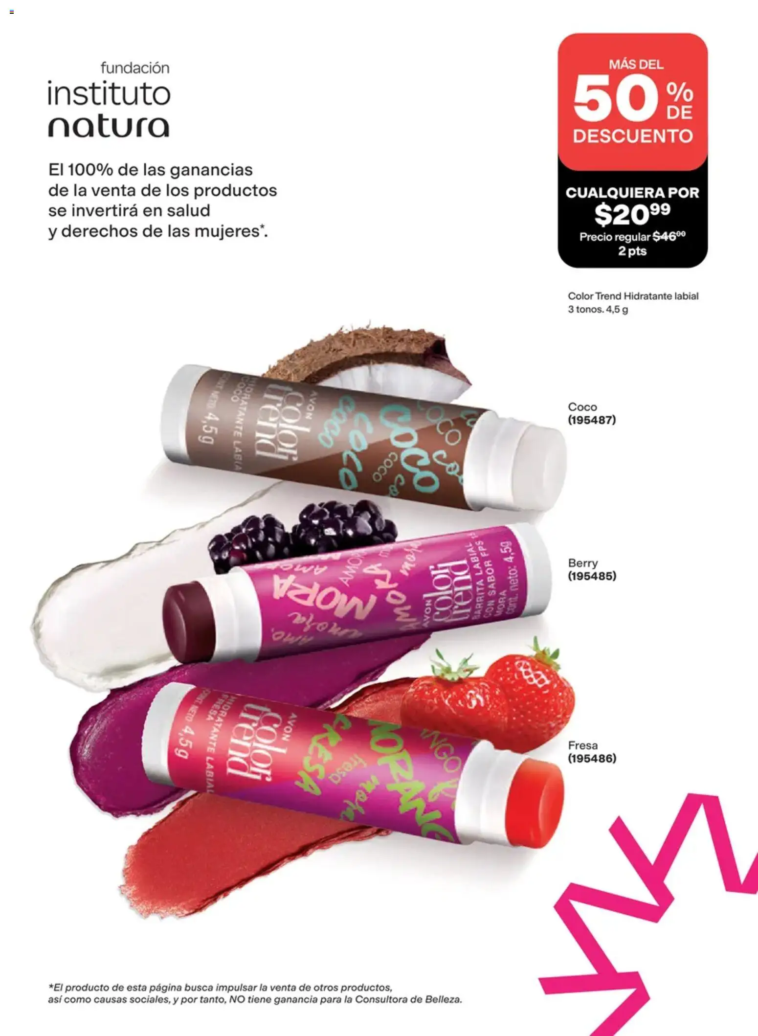 Nuevas ofertas de AVON válidas en toda la República Mexicana desde el 02/10/2026. ¡Encuentra las mejores ofertas en AVON campaña 15 2026! | Página: 45 | Productos: Fresa, Coco
