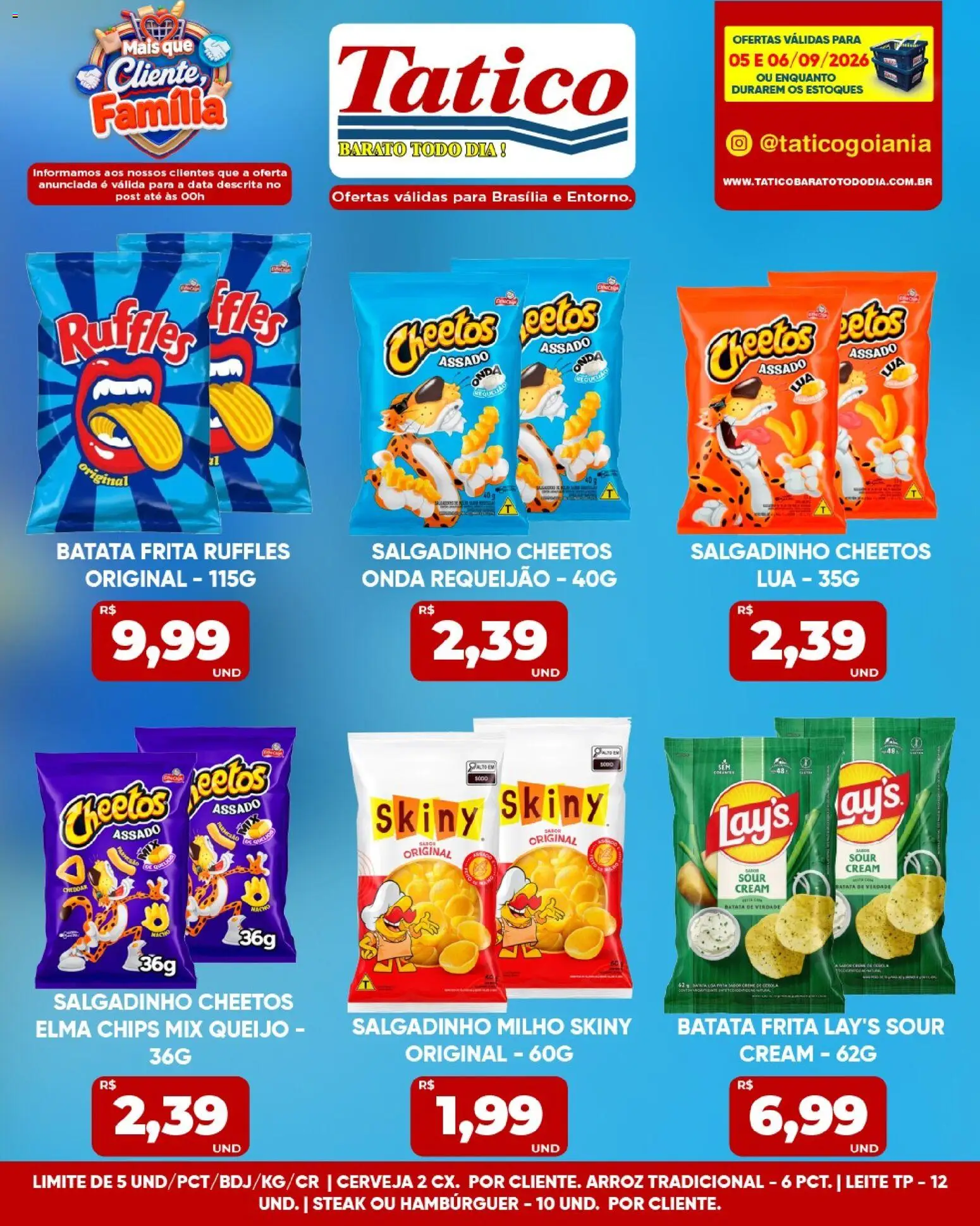 Tatico Folheto - válido de 05/09/2026 | Página: 18 | Produtos: Steak, Hambúrguer, Milho, Requeijão