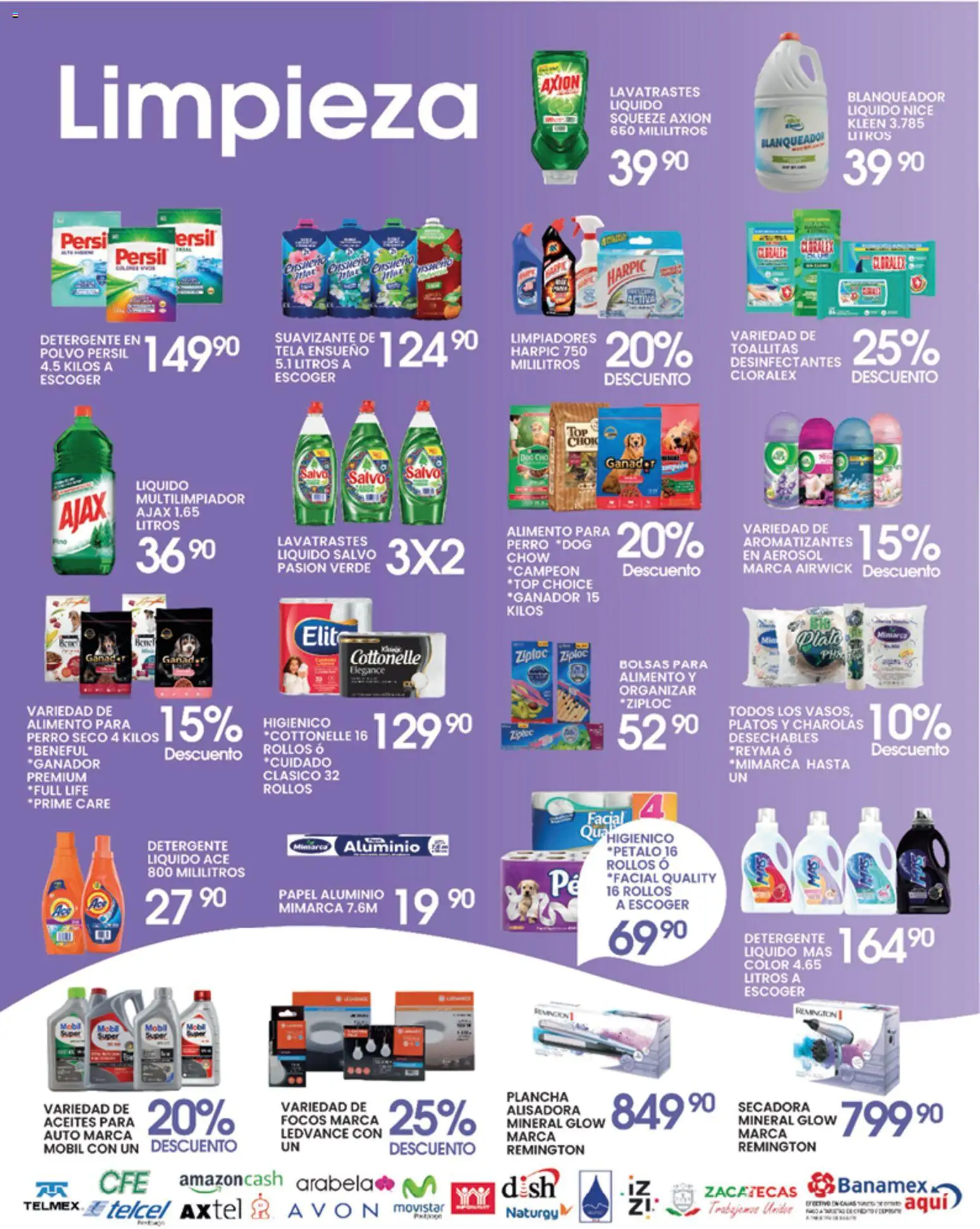 Nuevas ofertas de Alsuper válidas en toda la República Mexicana desde el 05.05.2026. ¡Encuentra las mejores ofertas en Alsuper folleto Zacatecas! | Página: 5 | Productos: Detergente, Secadora, Suavizante, Plancha