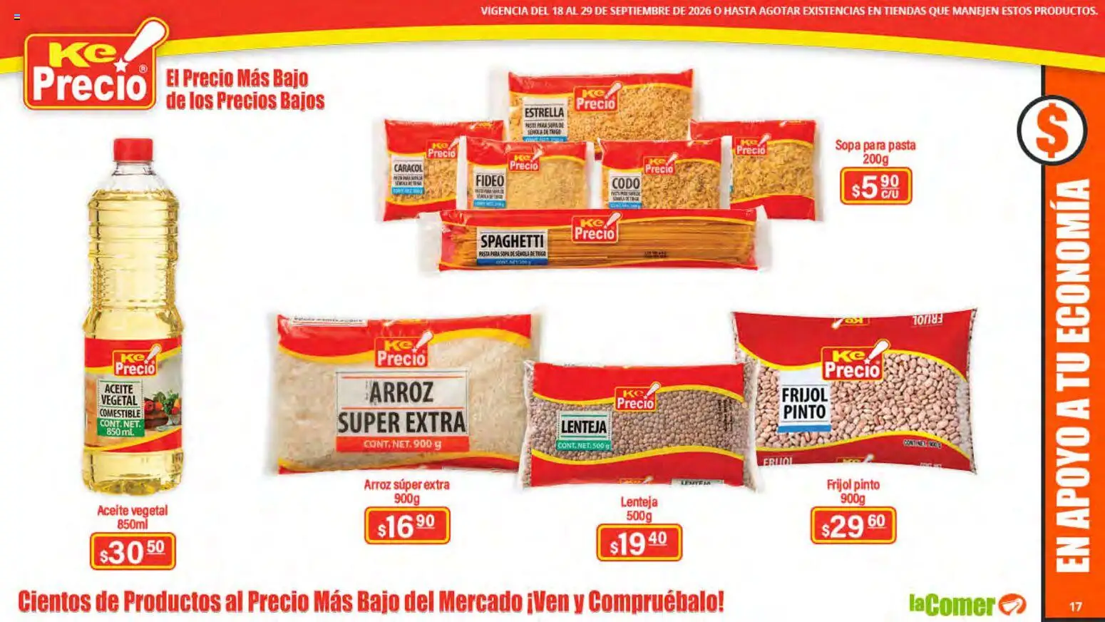 Nuevas ofertas de La Comer válidas en toda la República Mexicana desde el 18/09/2026. ¡Encuentra las mejores ofertas en La Comer folleto! | Página: 17