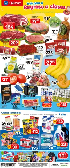 Vista previa de Calimax folleto Tijuana, nuevo folleto de la tienda, válido en México a partir del 28/08/2026