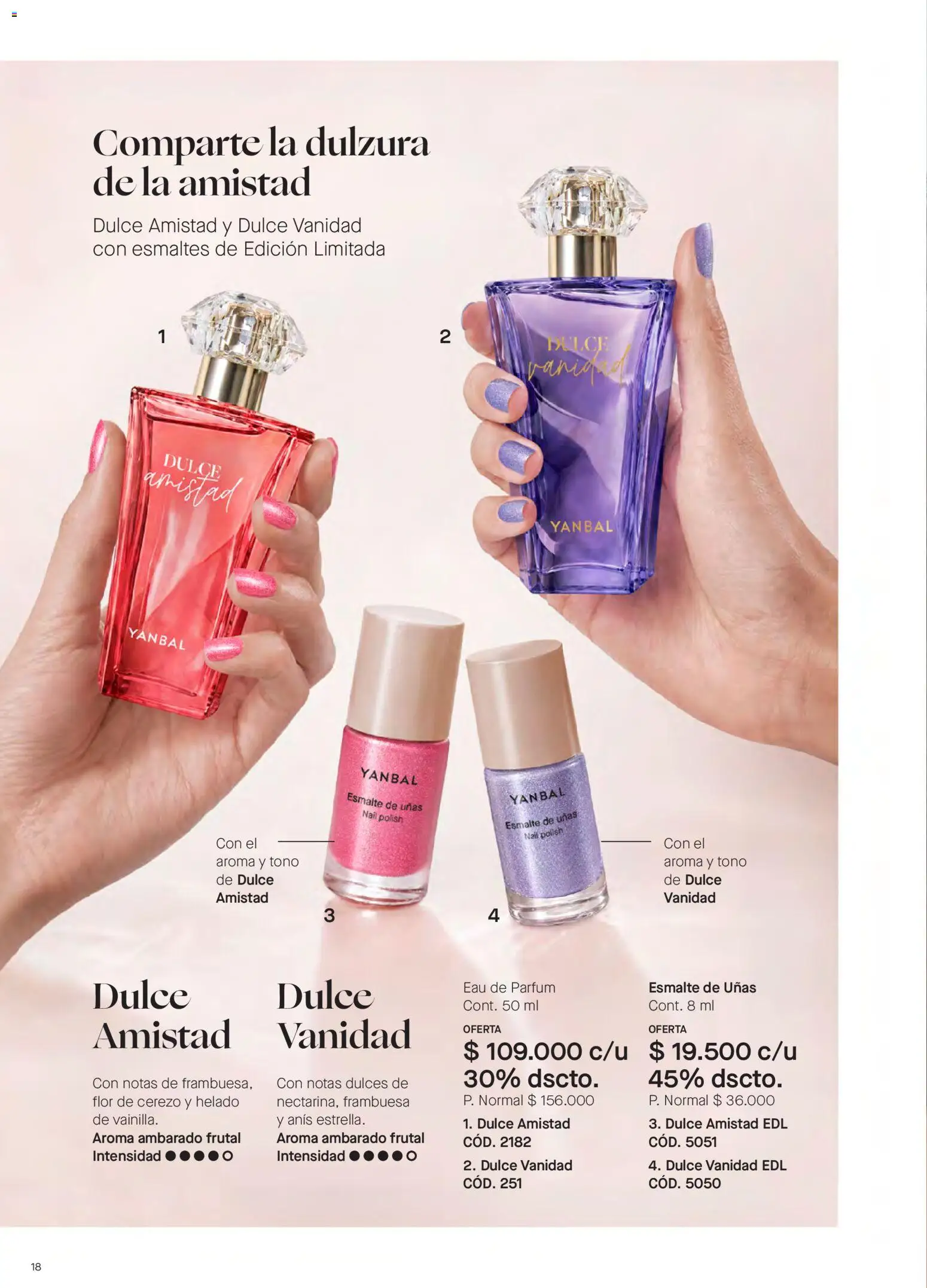 Yanbal revista - valida desde el 15/08/2026 | Página: 18 | Productos: Helado, Dulzura, Dulces, Esmalte de uñas