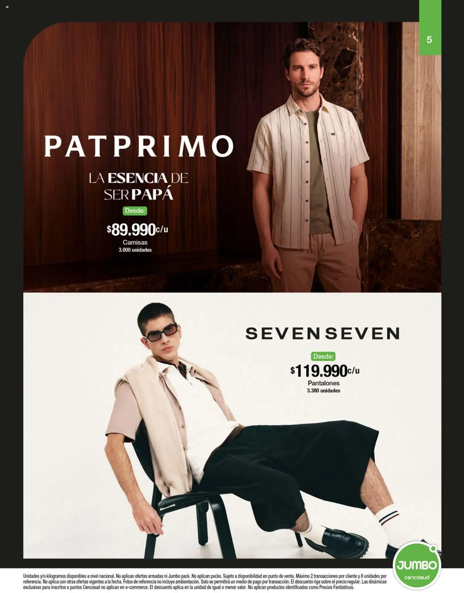 Jumbo revista - valida desde el 11.06.2026 | Página: 5 | Productos: Sobre, Papa, Pantalones