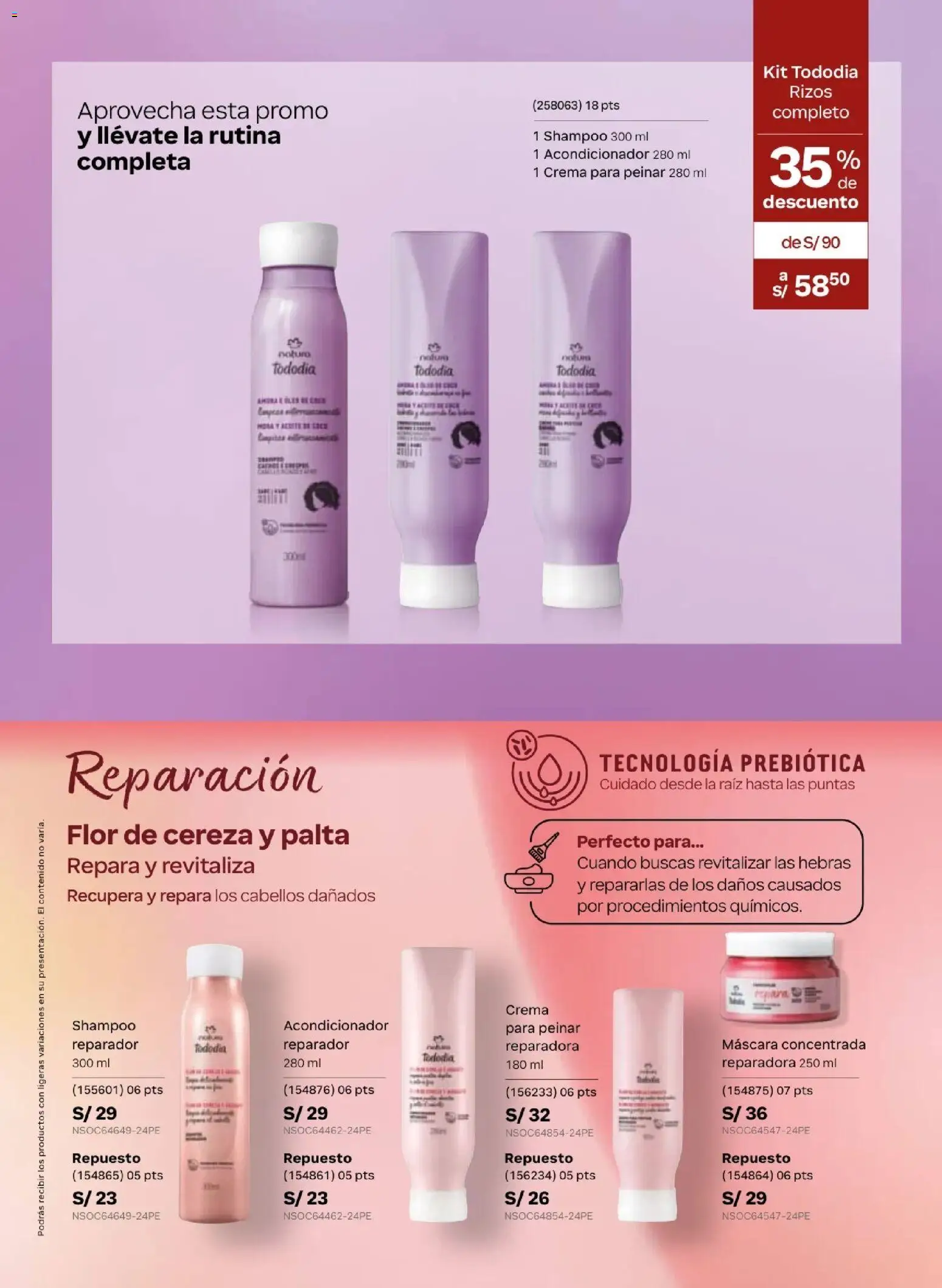 Catálogo Natura válido desde 24.05.2026 | Página: 131 | Productos: Máscara, Shampoo, Acondicionador, Crema