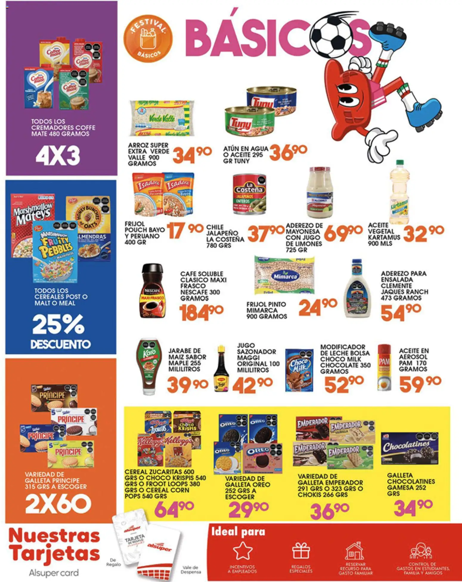 Nuevas ofertas de Alsuper válidas en toda la República Mexicana desde el 05.06.2026. ¡Encuentra las mejores ofertas en Alsuper folleto Saltillo! | Página: 6 | Productos: Atún, Bolsa, Cereales, Mate
