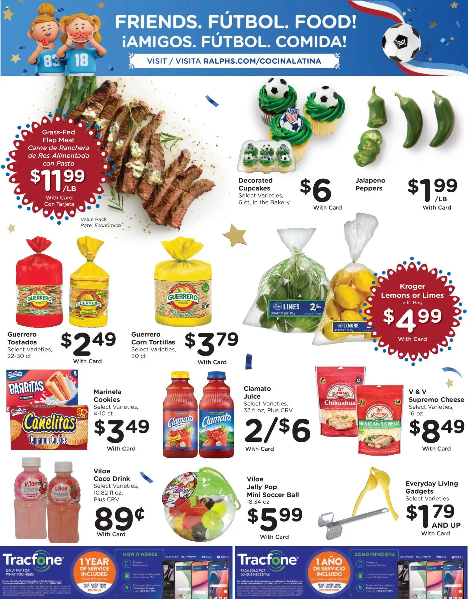 Ralphs Weekly Ad - valid from 06/24/2026 | Page: 14 | Products: Corn, Peppers, Cookies, Phone