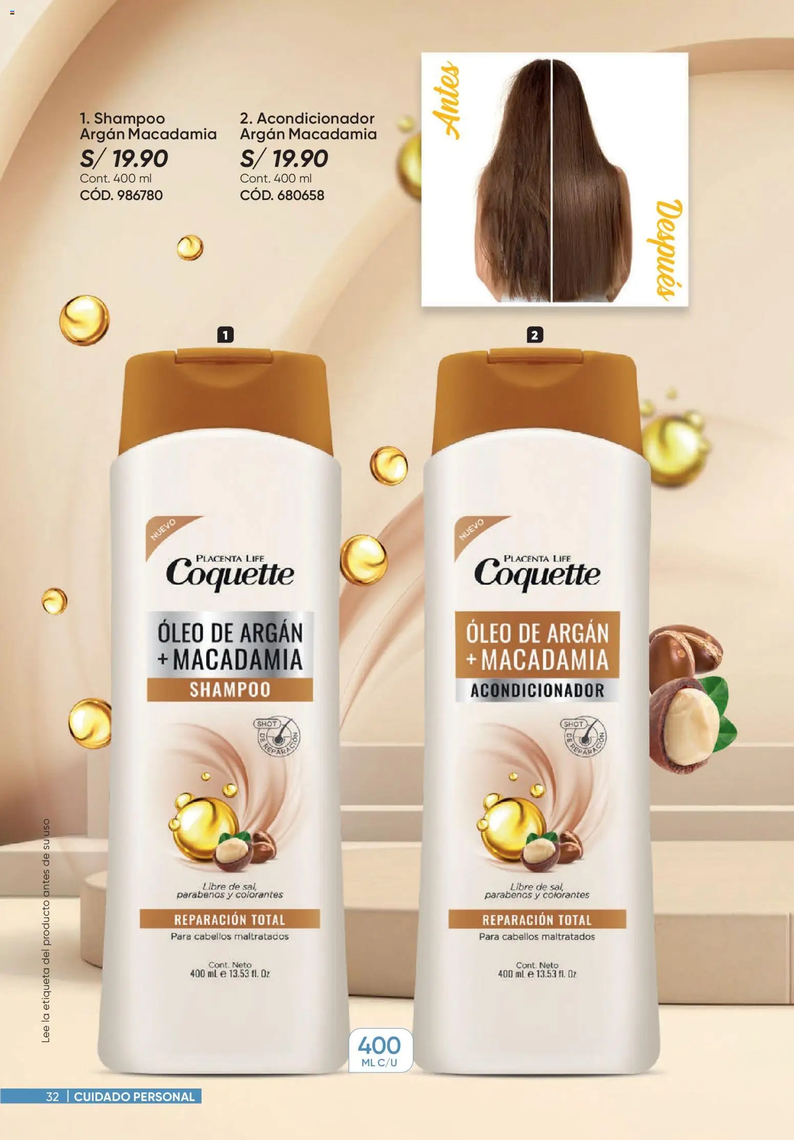 Catálogo Azzorti válido desde 31/08/2026 | Página: 32 | Productos: Shampoo, Acondicionador