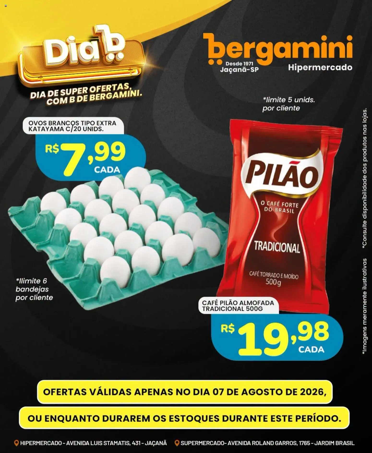 Supermercado Bergamini Folheto - válido de 07/08/2026 | Página: 1