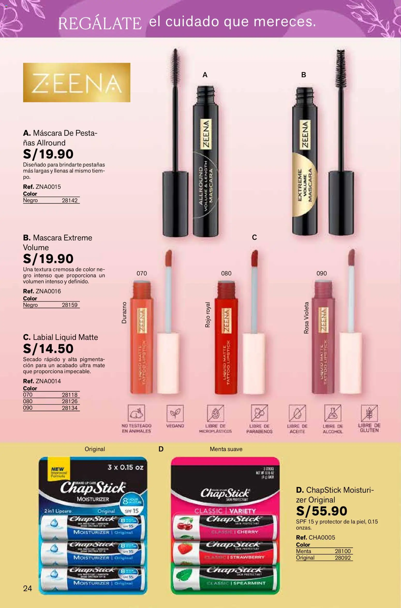 Catálogo Leonisa válido desde 06.03.2026 | Página: 24 | Productos: Máscara, Aceite
