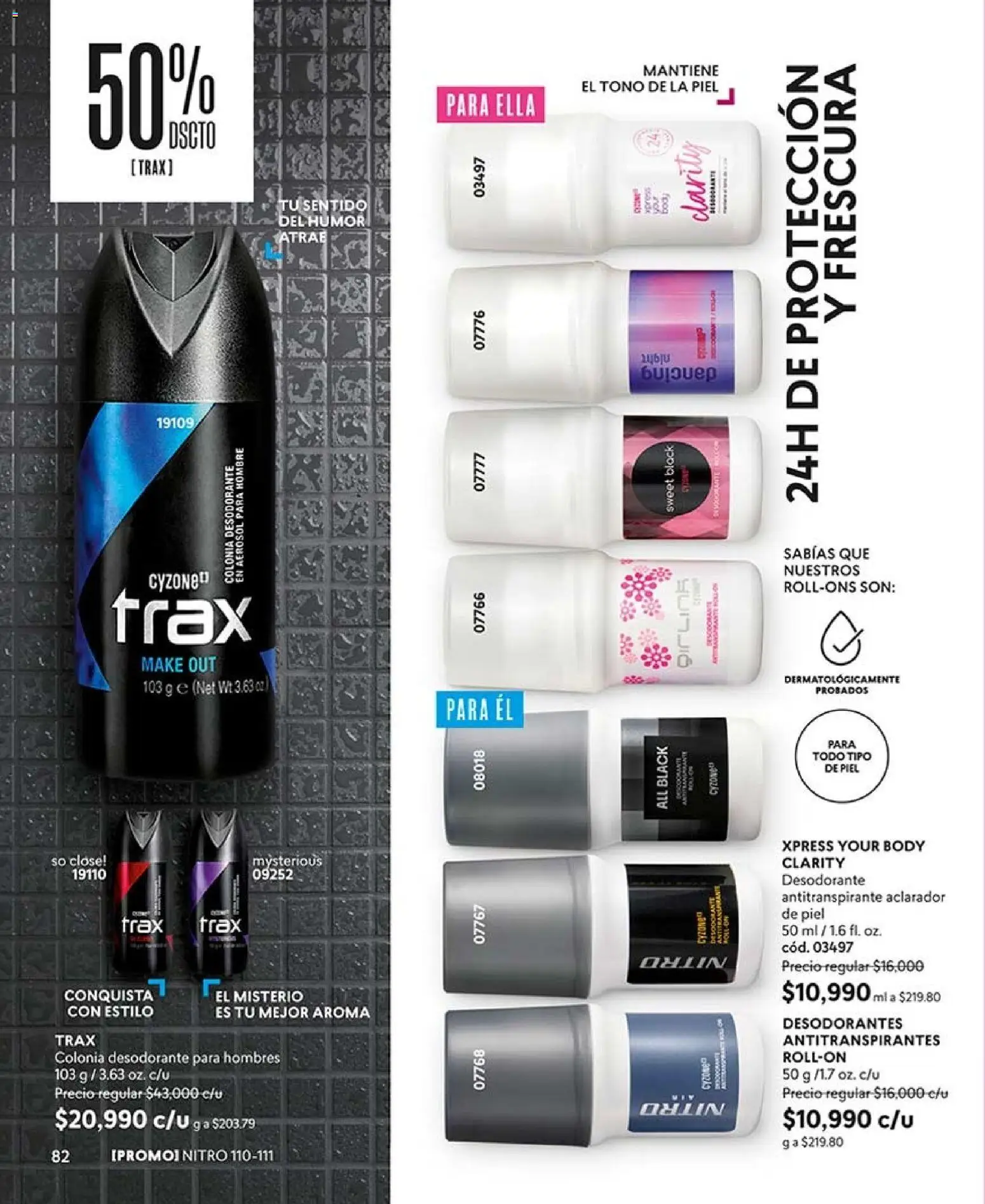 CyZone revista - valida desde el 17/08/2026 | Página: 82 | Productos: Body, Desodorante, Antitranspirante