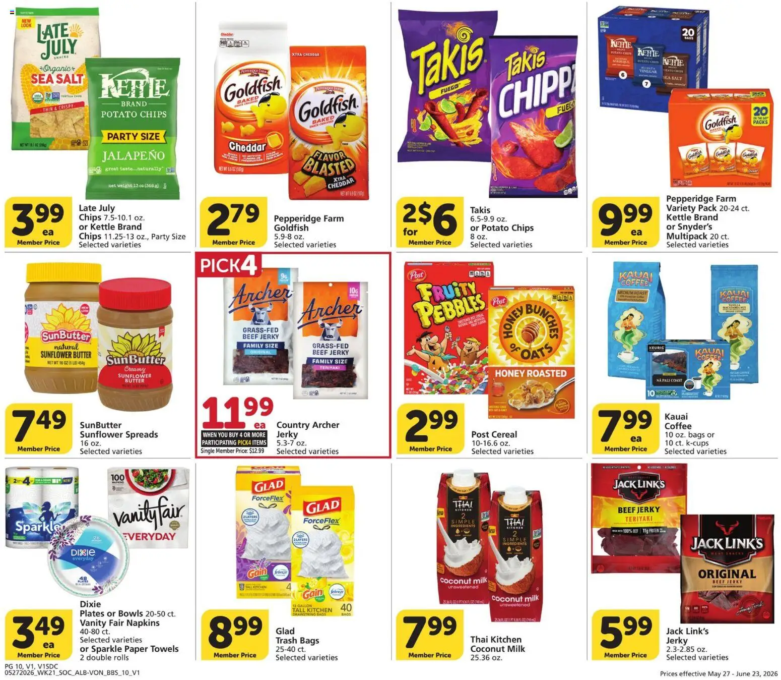 Vons Big Book of Savings - valid from 27.05.2026 | Page: 10 | Products: Vinegar, Beef, Chips, Kettle