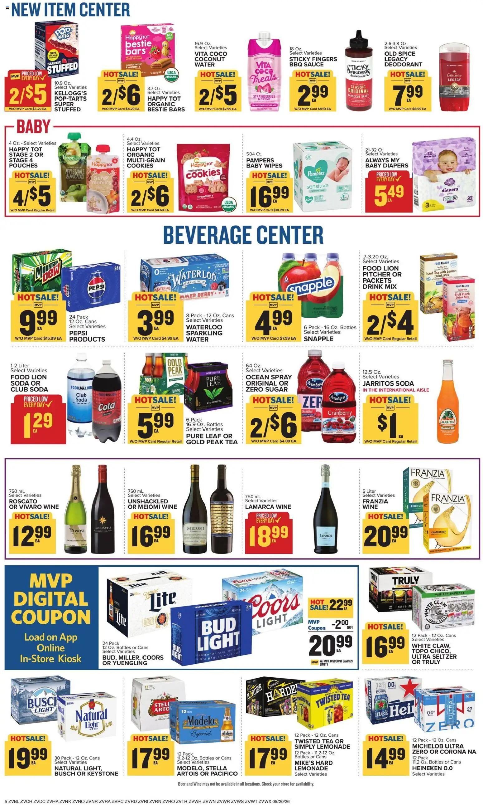 Food Lion Weekly Ad - valid from 20.05.2026 | Page: 6 | Products: Kale, Tea, Strawberries, Sugar