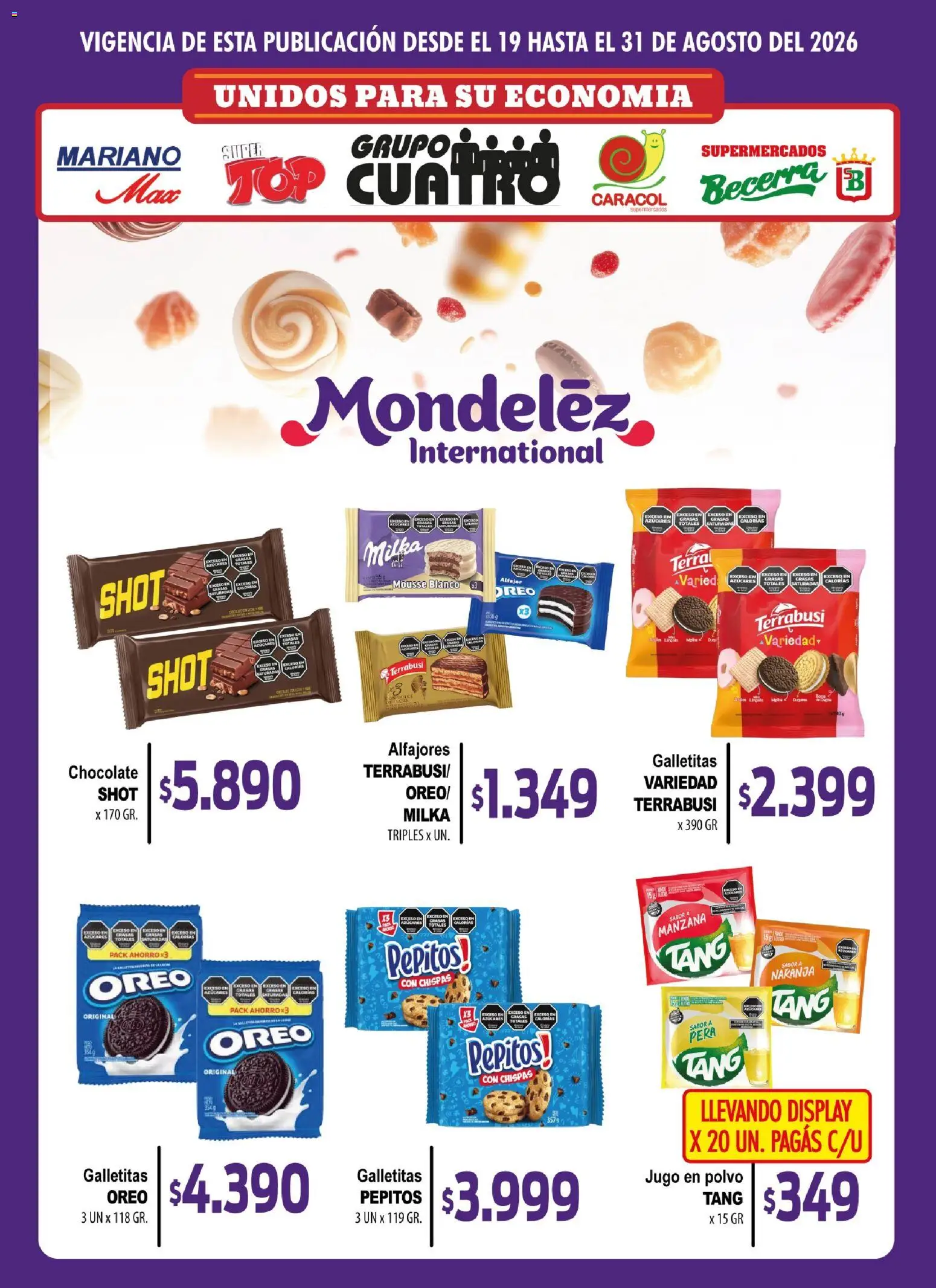 Mariano Max - Catálogo │ válido desde el 19/08/2026 | Página: 14 | Productos: Polvo, Manzana, Chocolate, Jugo