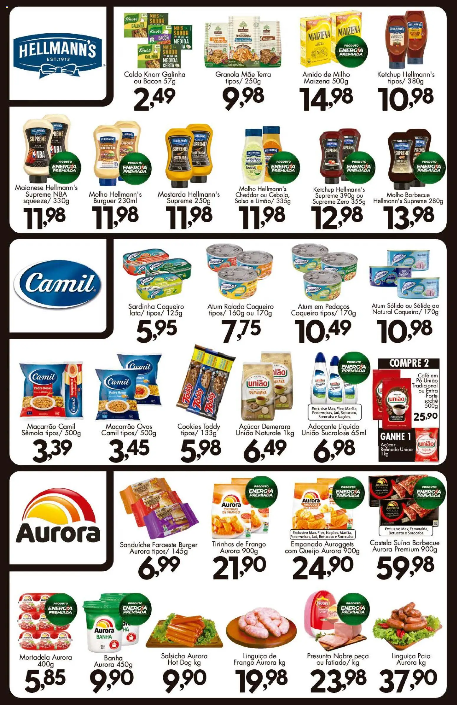 Confiança Folheto - válido de 02/10/2026 | Página: 8 | Produtos: Salsicha, Presunto, Ketchup, Maionese