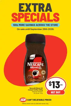 Preview of IGA catalogue Northbridge - valid from 23/09/2026