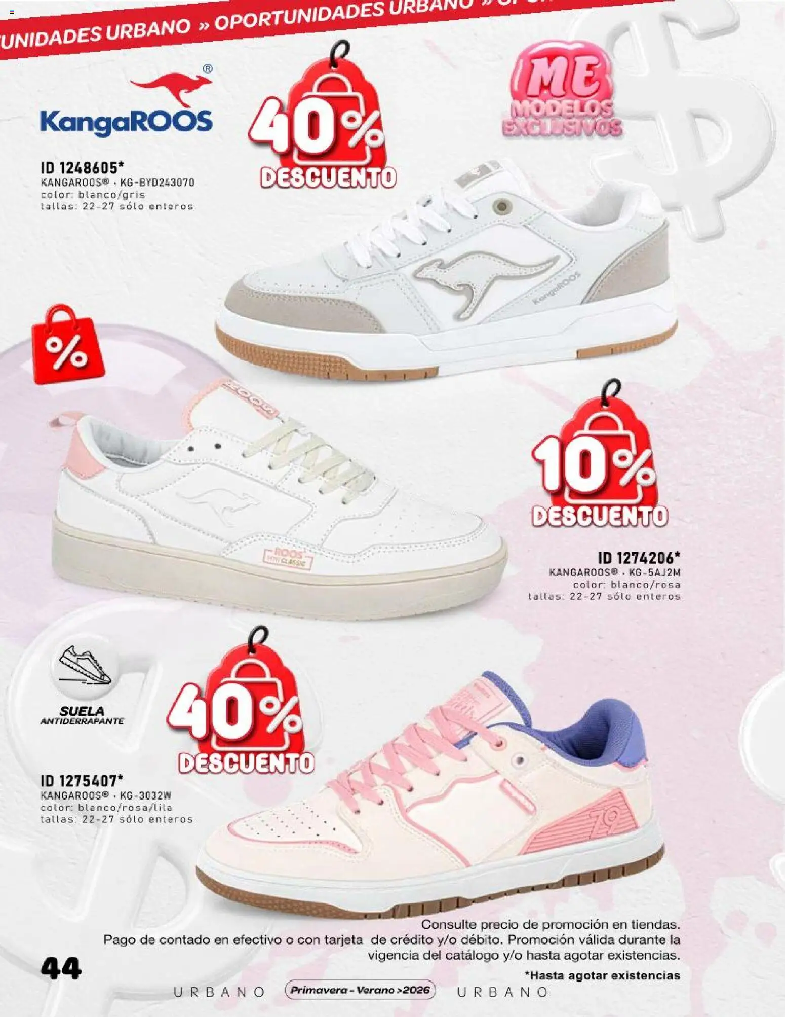 Nuevas ofertas de Price Shoes válidas en toda la República Mexicana desde el 03/07/2026. ¡Encuentra las mejores ofertas en Price Shoes catálogo Oportunidades Urbano! | Página: 44
