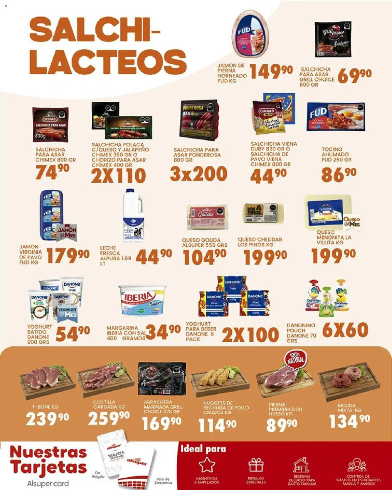 Nuevas ofertas de Alsuper válidas en toda la República Mexicana desde el 03/04/2026. ¡Encuentra las mejores ofertas en Alsuper folleto Saltillo! | Página: 6 | Productos: Pollo, Sal, Queso, Chorizo
