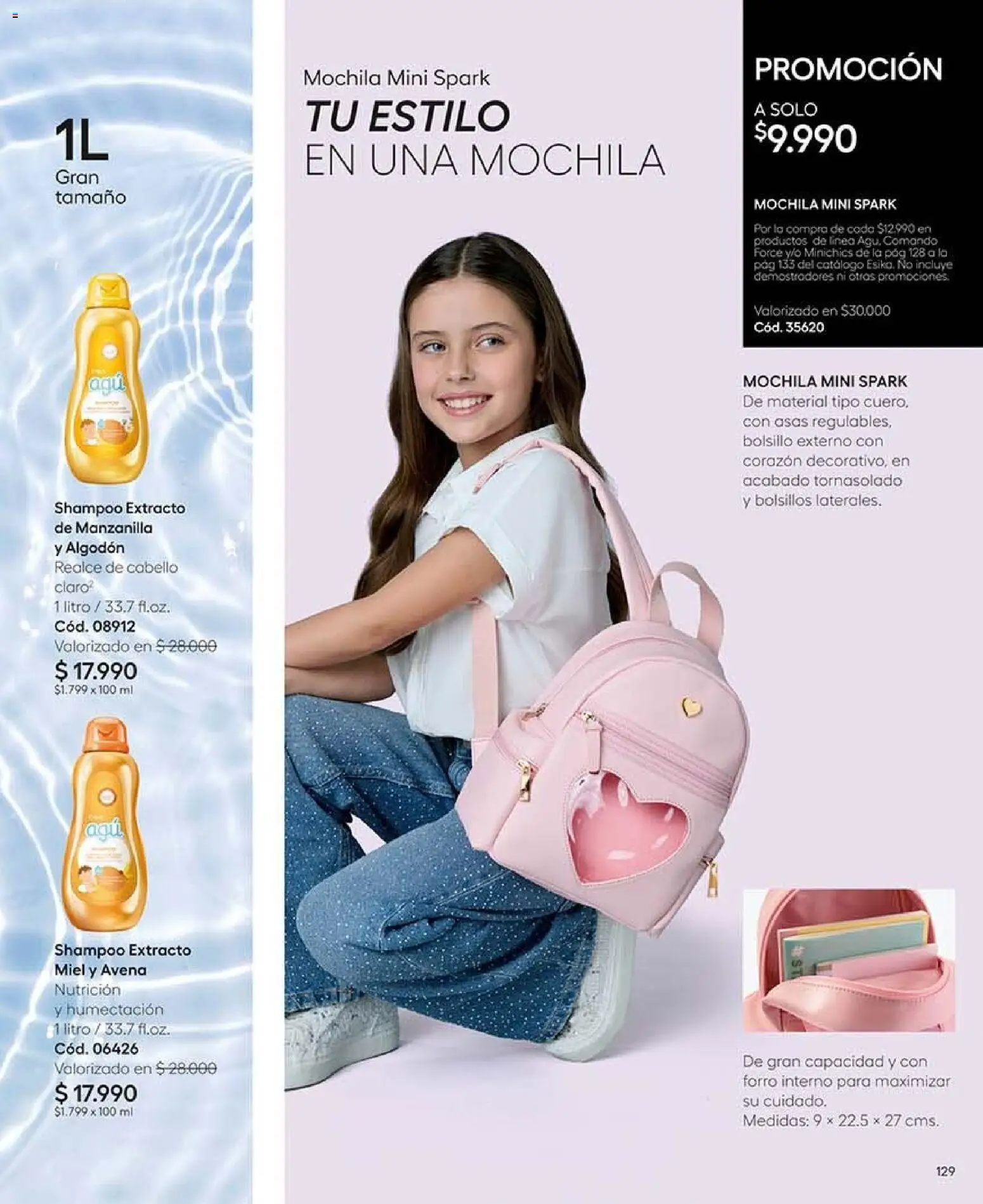 Catálogo Ésika Campaña 16 │ válido desde el 28.09.2026 | Página: 145 | Productos: Avena, Algodón, Mochila, Bolsillos